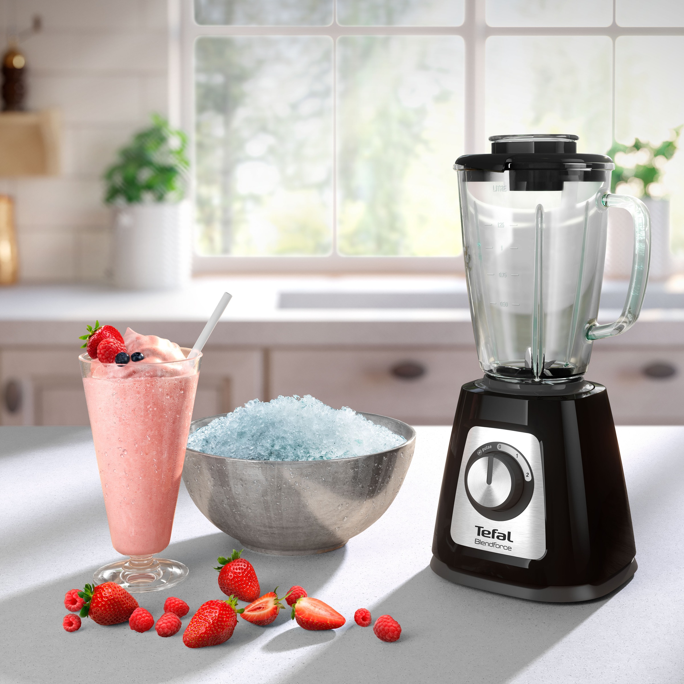Tefal Standmixer »BL4358 Blendforce«, 800 W, 1,75 L Fassungsvermögen, Smart Lock-Technologie