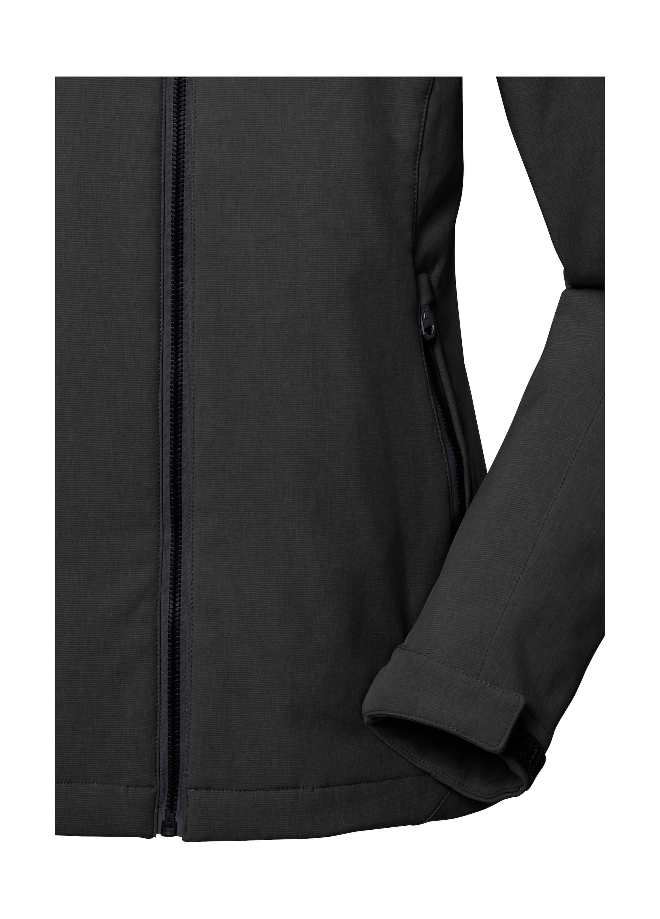 Killtec Softshelljacke »Damen Softshelljacke«, Wasserabweisende, winddichte Softshelljacke mit abnehmbarer Kapuze