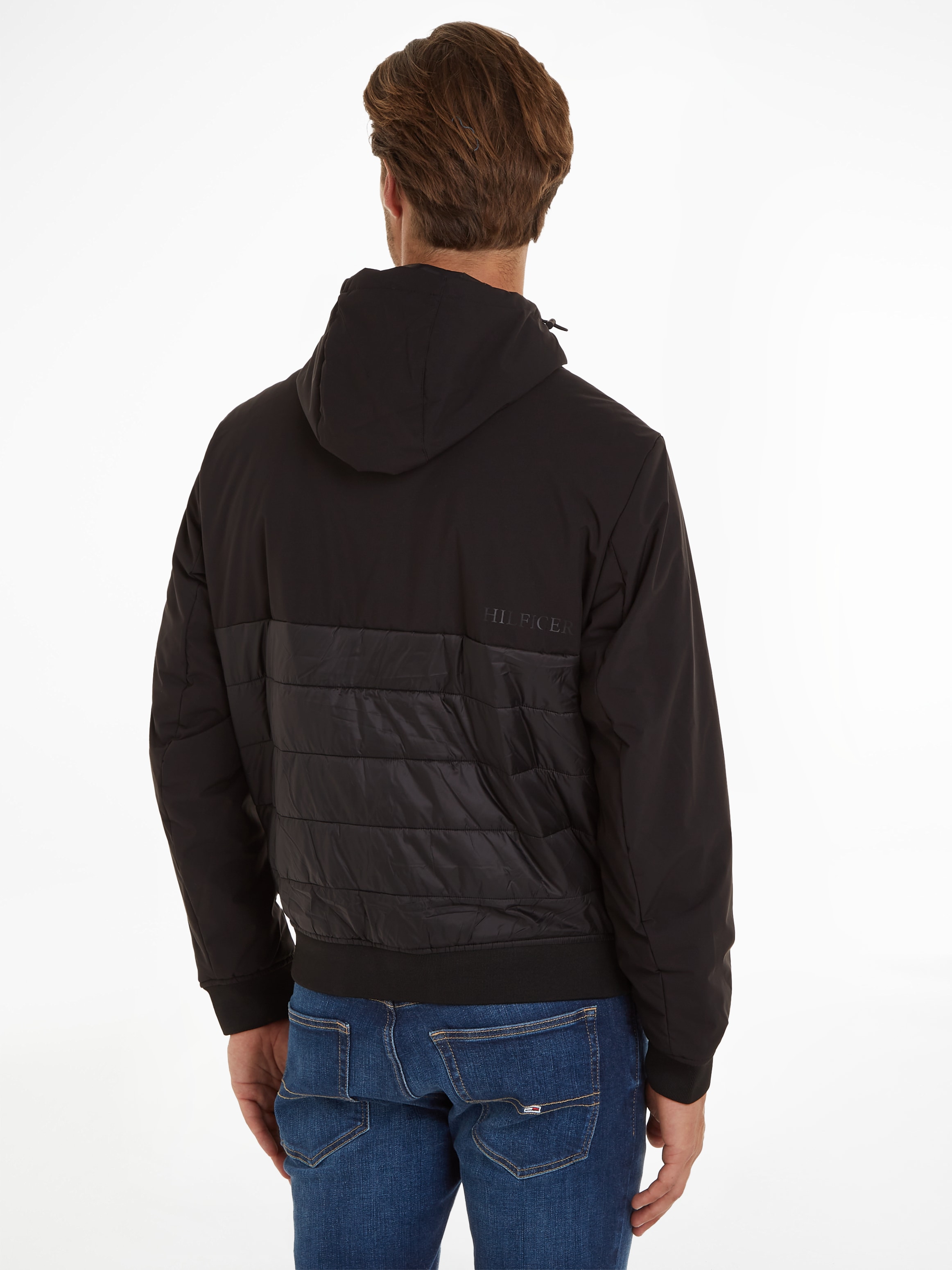Tommy Hilfiger Steppjacke »CL MIX MEDIA HOODED JACKET«, mit Kapuze