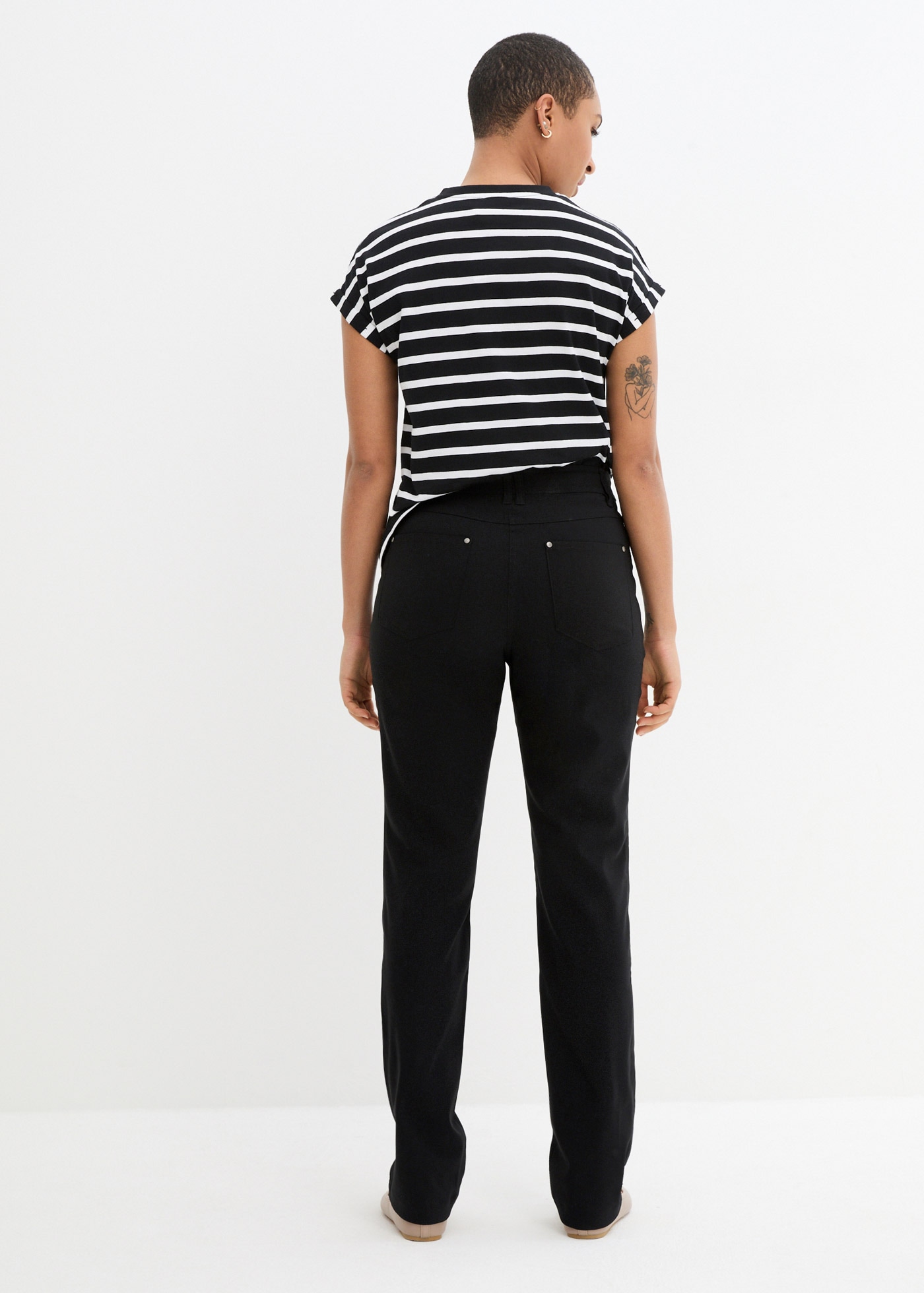 bonprix Stretch-Hose »Bengalin-Stretch-Hose mit Bequembund, Straight«  Bengalin-Stretch-Hose mit Bequembund, Straight