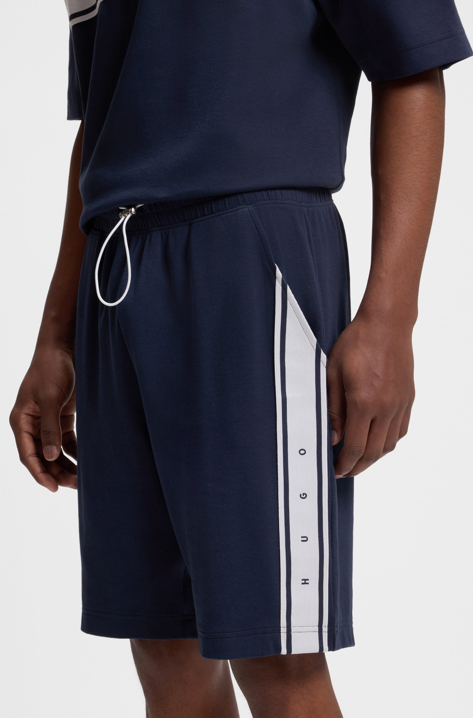 HUGO Underwear Shorts »NAUTIX SHORTS«  aus Stretch-Baumwolle, Logo-Tape