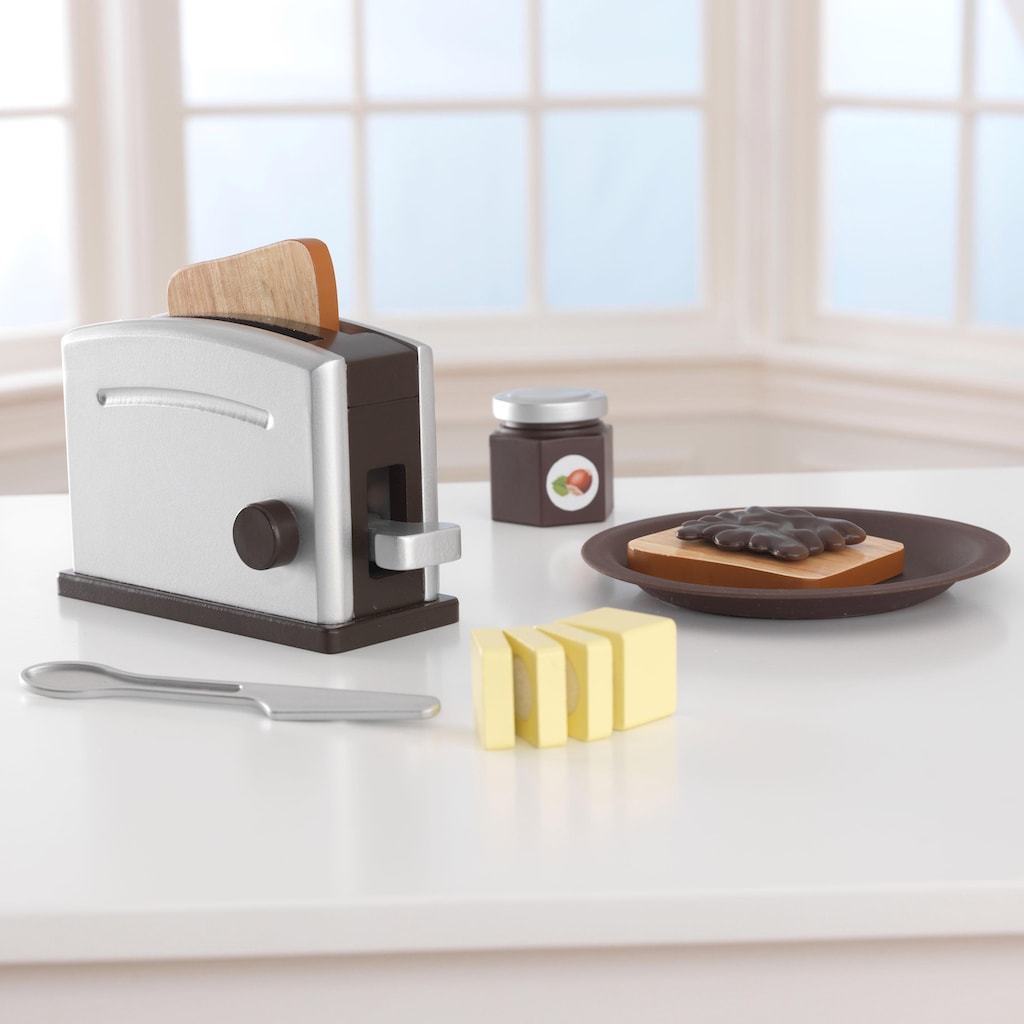 KidKraft® Kinder-Toaster »Toaster-Set (11tlg.)«, (Set, 11 tlg.), mit beweglichen Toastergriff