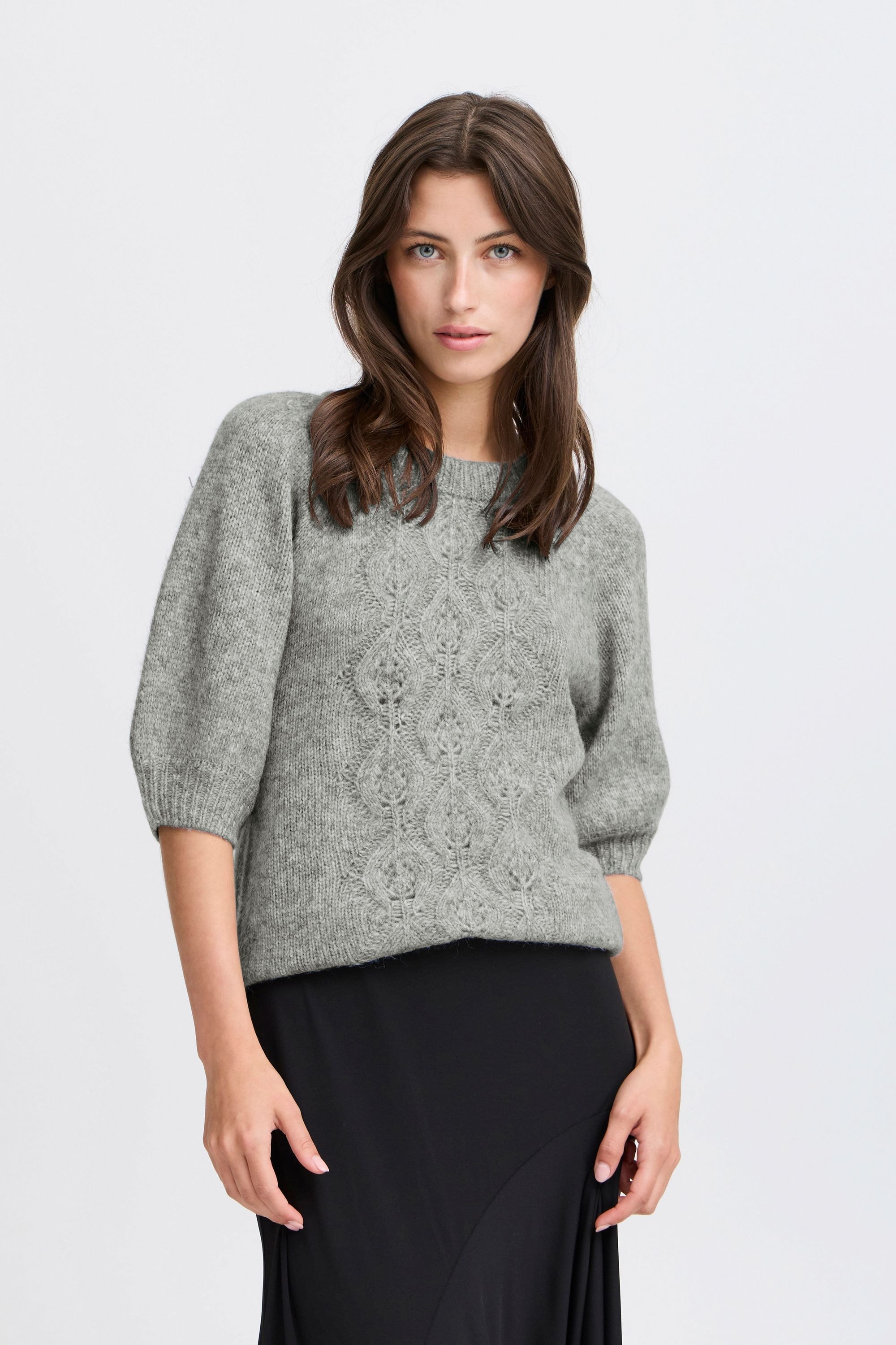 b.young Strickfleece-Pullover »Strickpullover BYOKSANA SHORT SLEEVE JUMPER -«