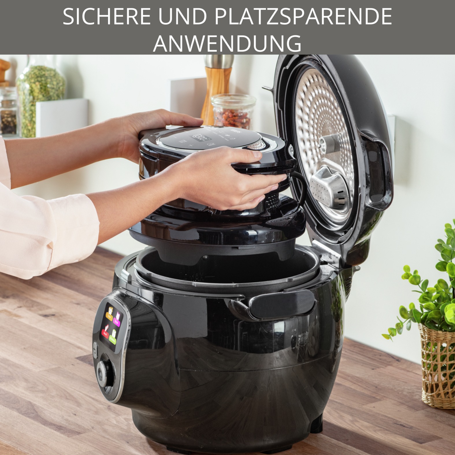 Krups Küchenmaschinen Zubehör-Set »Cook4Me Extra Crisp-Deckel AJ1508«