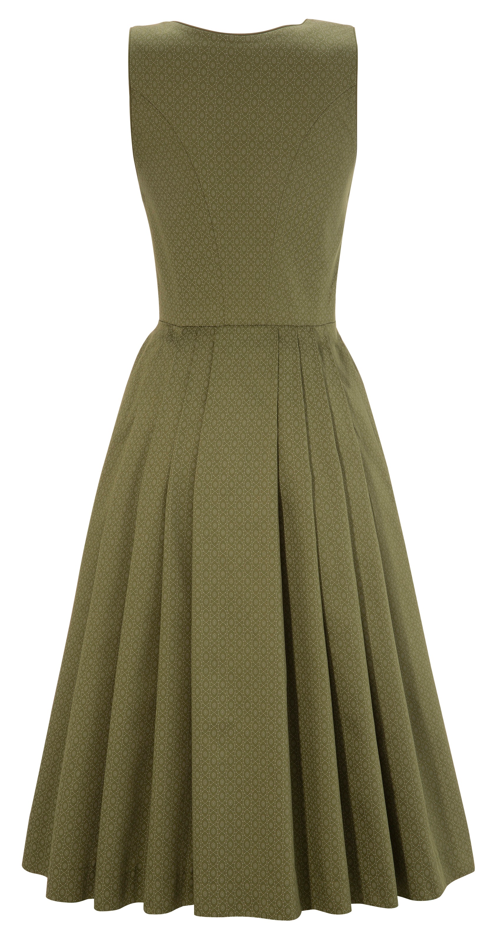 Turi Landhaus Dirndl (2 tlg.) Damen midi mit wunderschöner Satinschürze