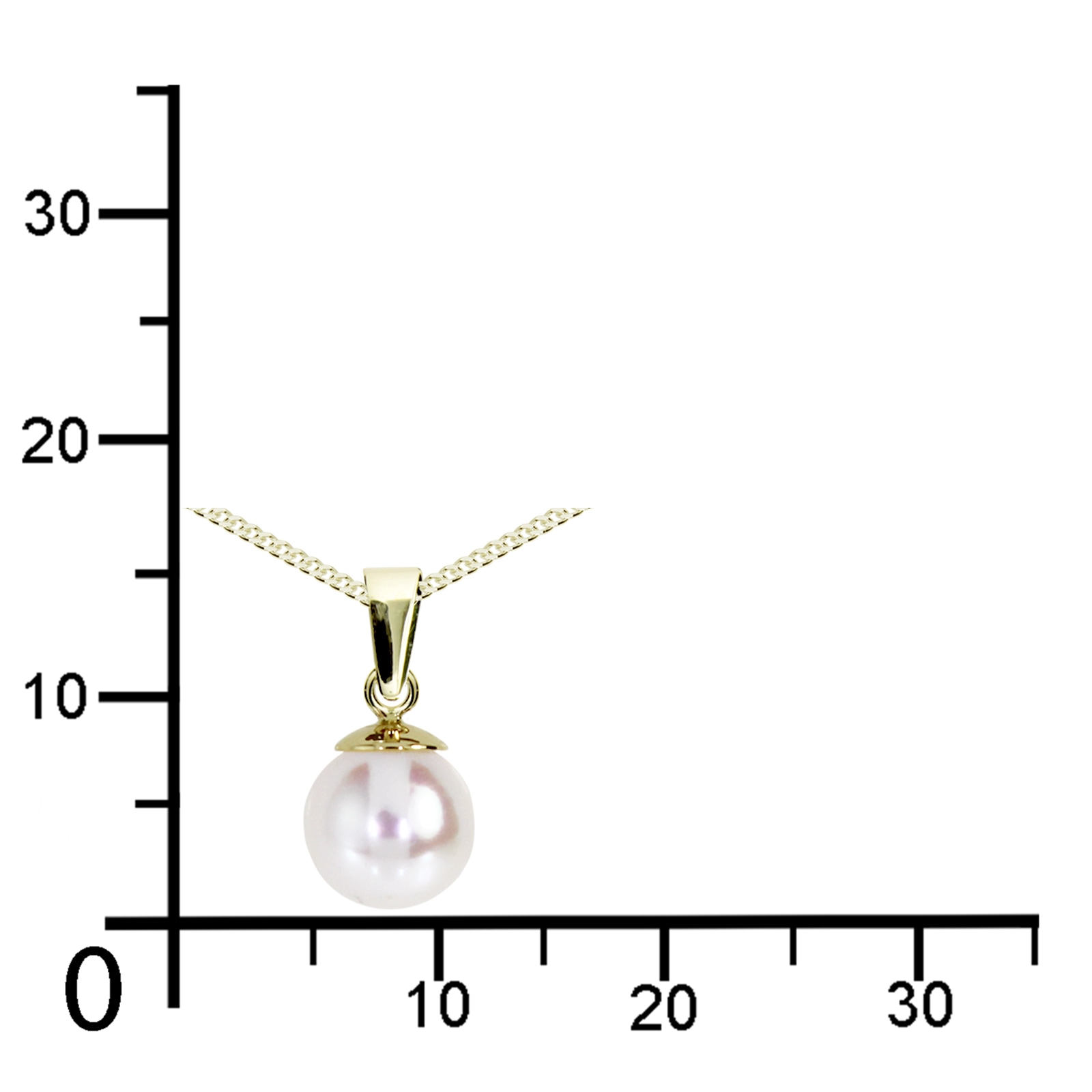 OSTSEE-SCHMUCK Kette mit Anhänger »- Ingrid 7 - Gold 585/000 - Zuchtperle«