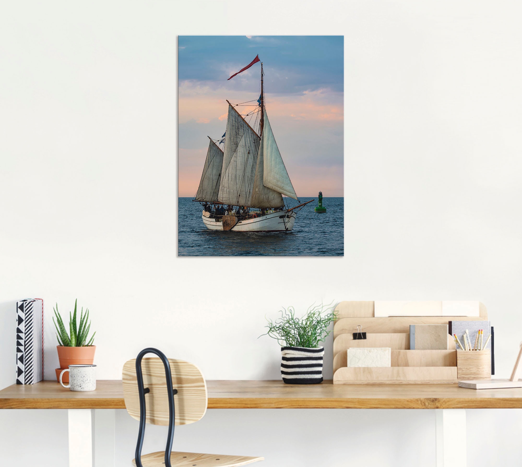 Artland Wandbild »Segelschiff Hanse Sail in Rostock III«, Boote & Schiffe, (1 St.), als Alubild, Leinwandbild, Wandaufkleber oder Poster in versch. Größen