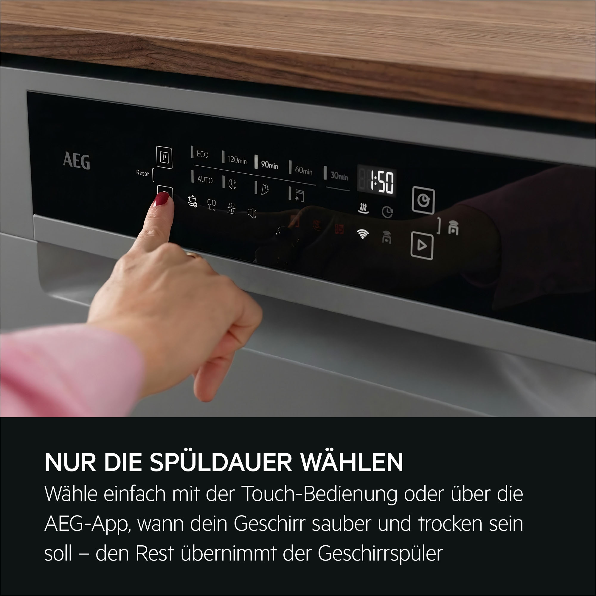 AEG Unterbaugeschirrspüler 9000 »GU9200X2SCM« Leise Spülmaschine 38 dB kraftvoll gegen Eingebranntes EEK A-10%