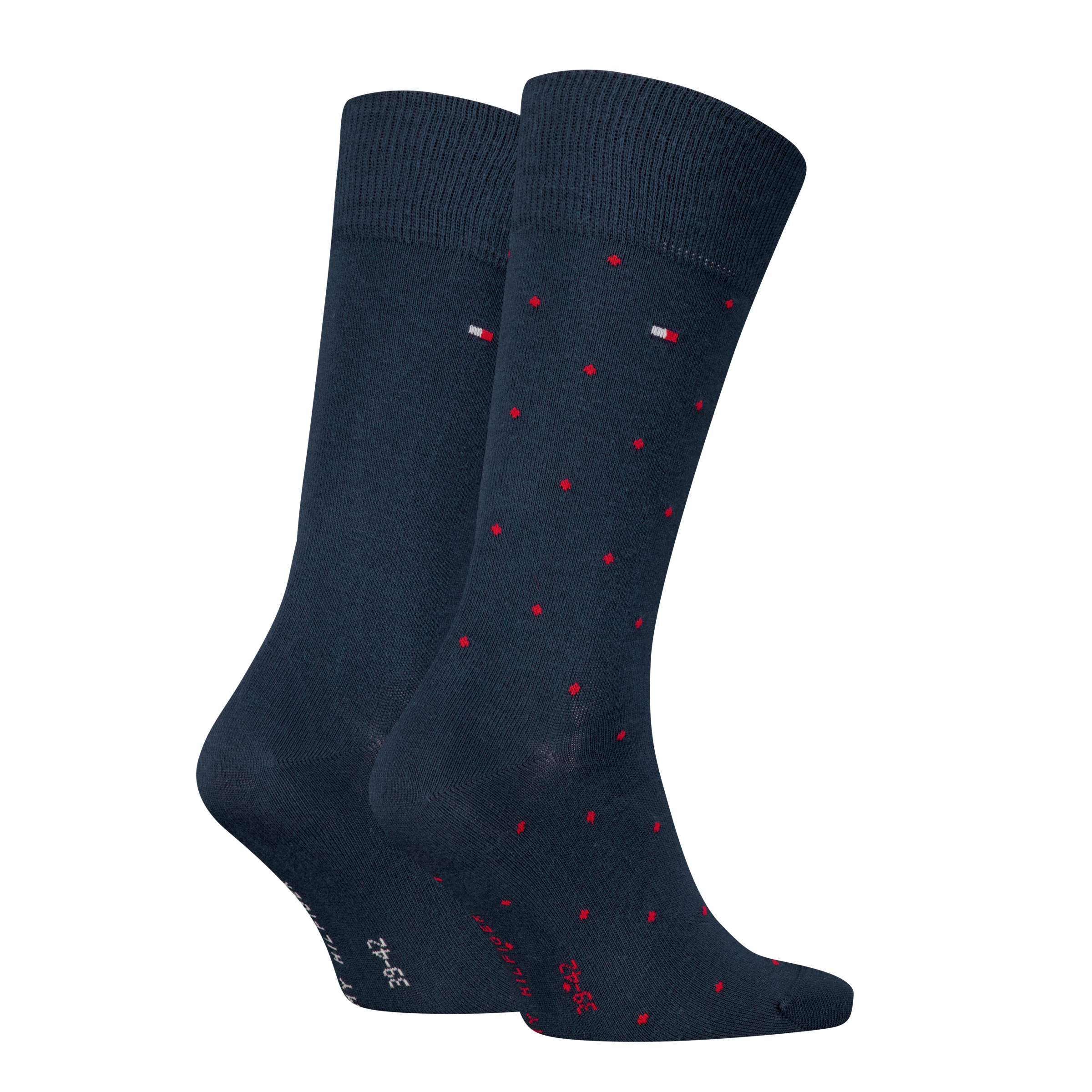 Tommy Hilfiger Socken »TH MEN SOCK 2P DOT«, (2 Paar, 2 Paar), mit klassischer Markenprägung