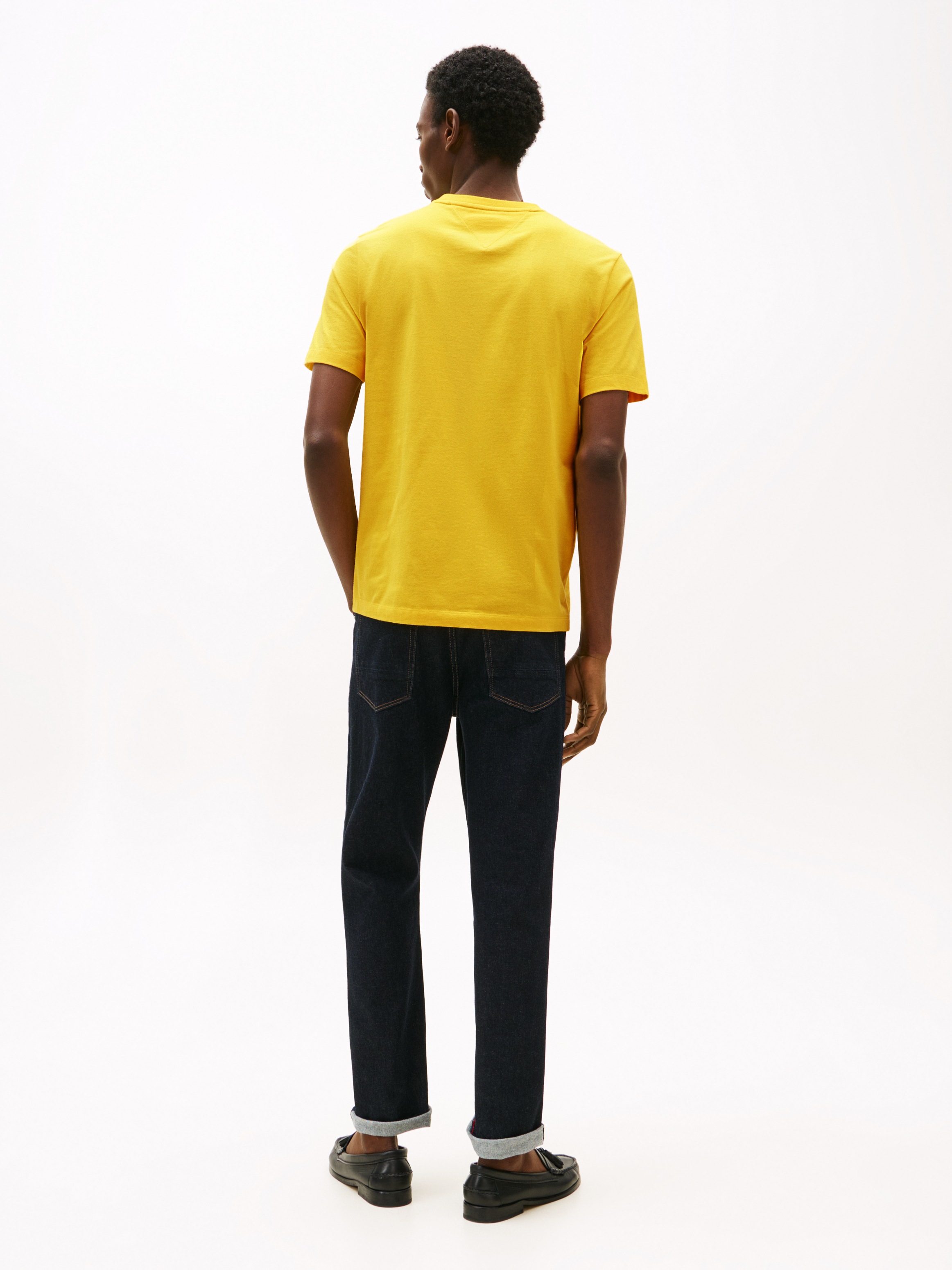 Tommy Hilfiger T-Shirt »ESSENTIAL REGULAR FIT SOLID  mit Stickerei« unifarben, casual, Baumwolle, Rundhals