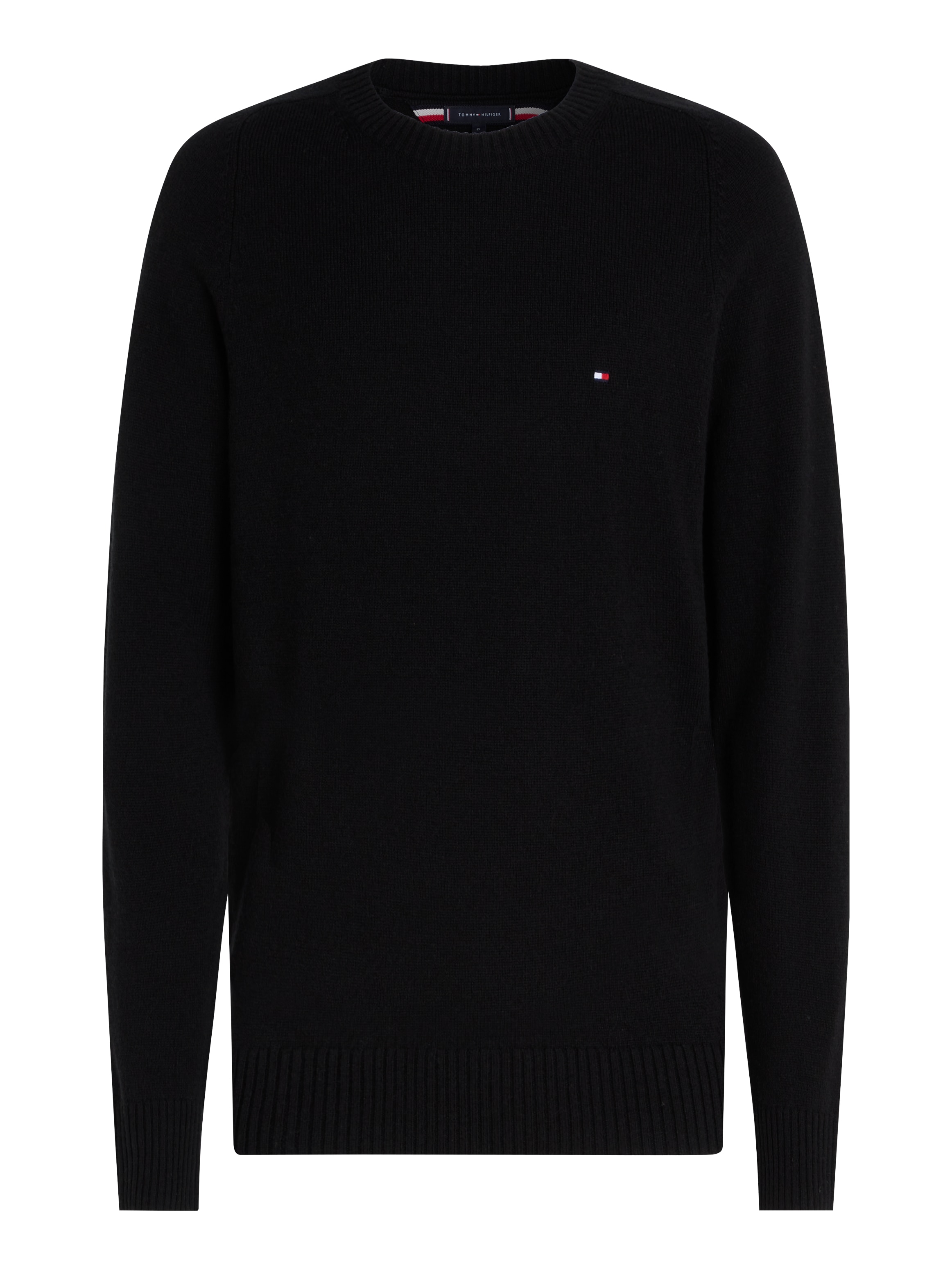 Tommy Hilfiger Rundhalspullover »LAMBSWOOL CREW NECK«