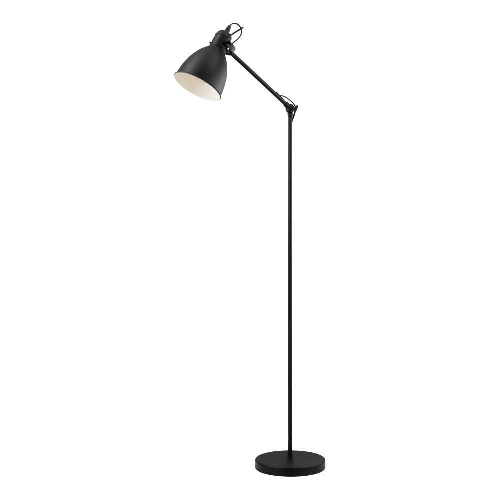 EGLO Stehlampe »PRIDDY Stehleuchte, Standleuchte, Stahl, schwarz, E27, Industrial« E27 Wohnzimmerlampe, Esszimmer, 1 flammig, Retro, Vintage, 137x23cm