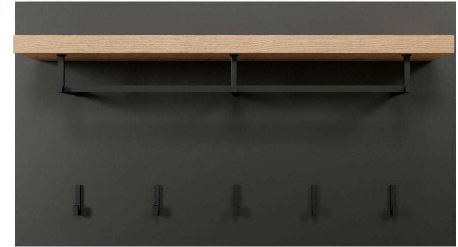 Garderobenpaneel »Premont«, (1 St.), matte, hellbraune Holzoptik, ca. 90 cm breit