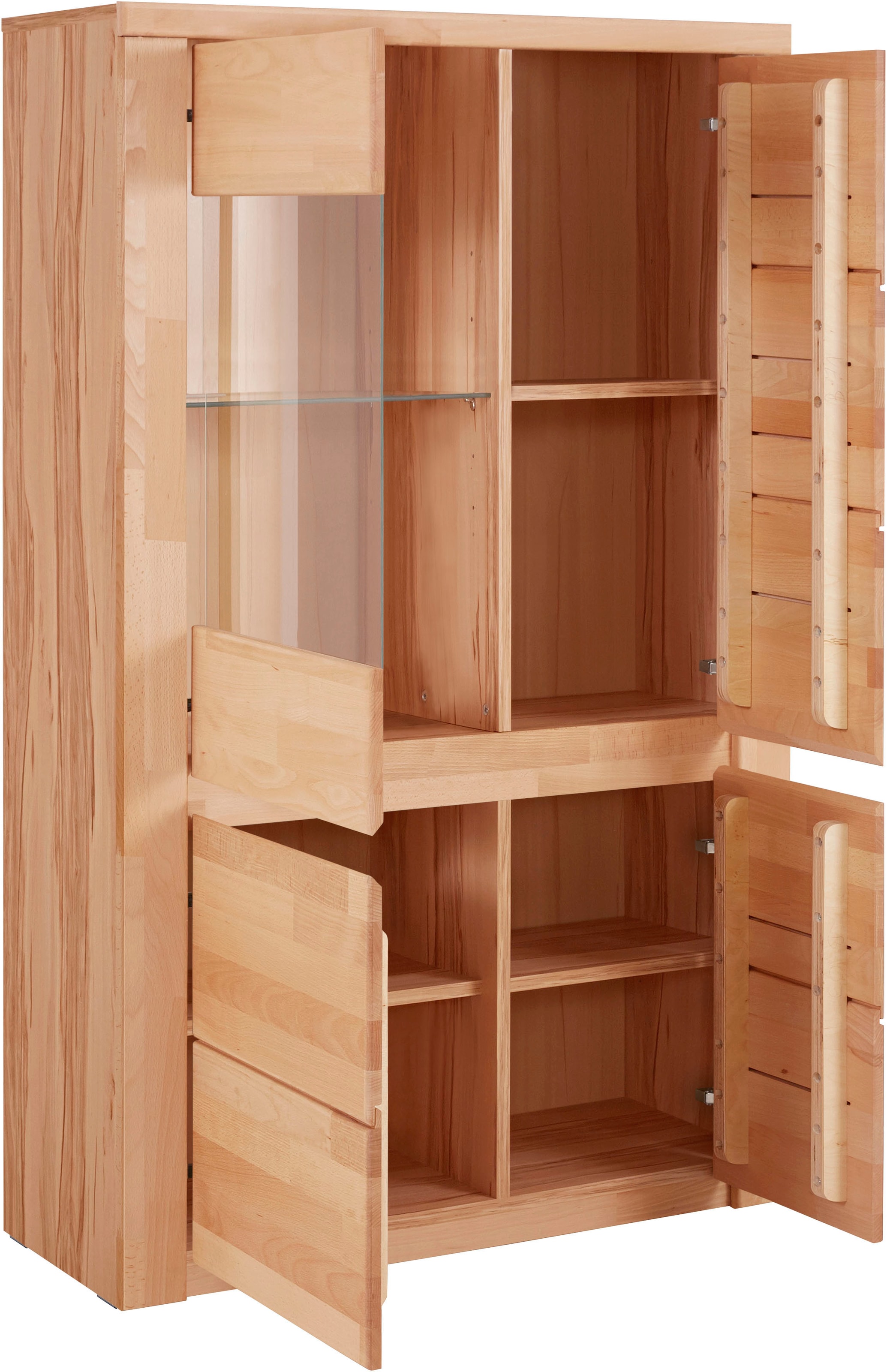 Home affaire Vitrine »Burani«, grifflose Optik