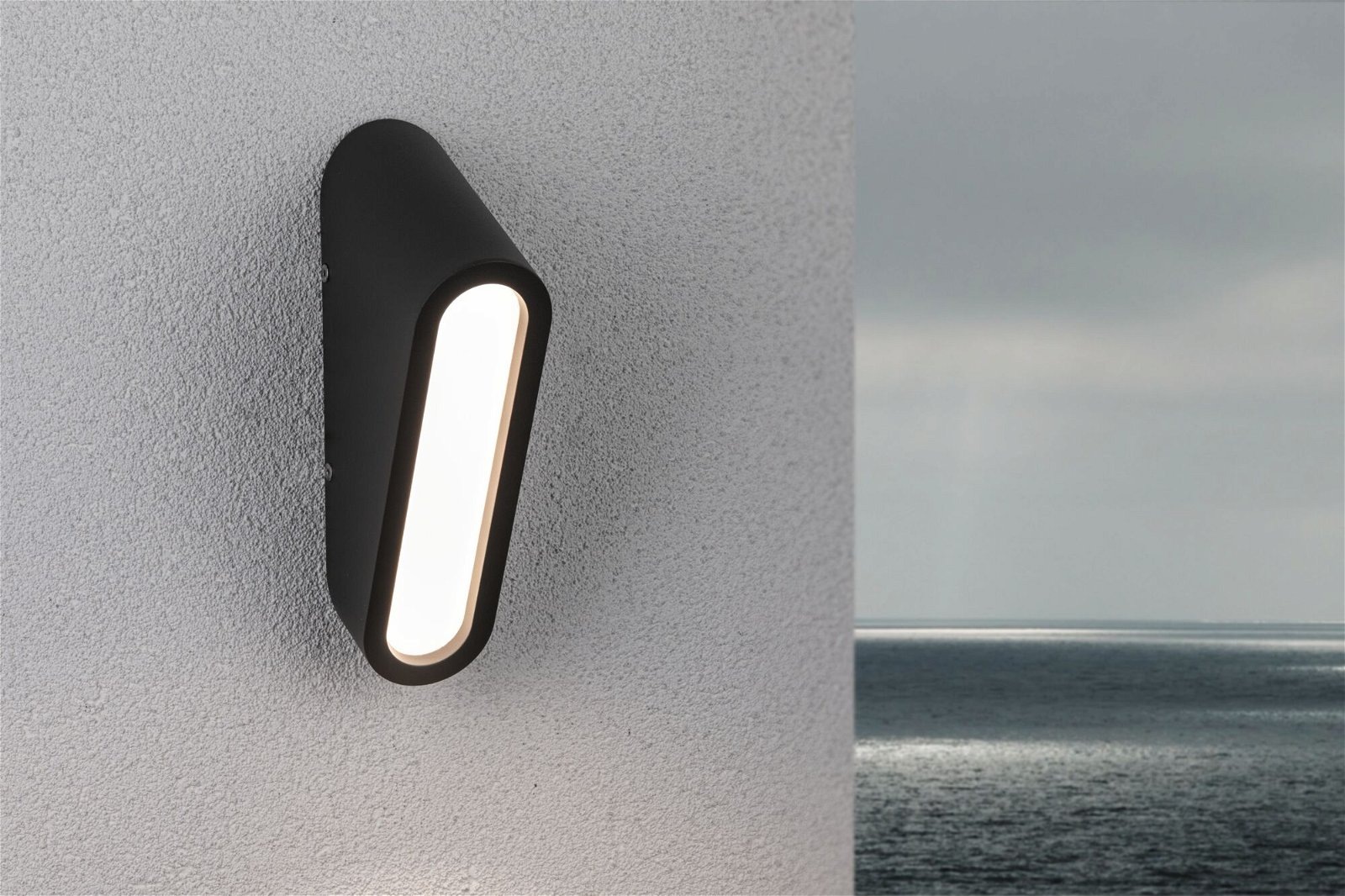 Paulmann LED Außen-Wandleuchte »Cliff IP44 64x116mm 3000K 9,5W 300lm 230V Anthrazit Aluminium«, 1 flammig, seewasserresistent