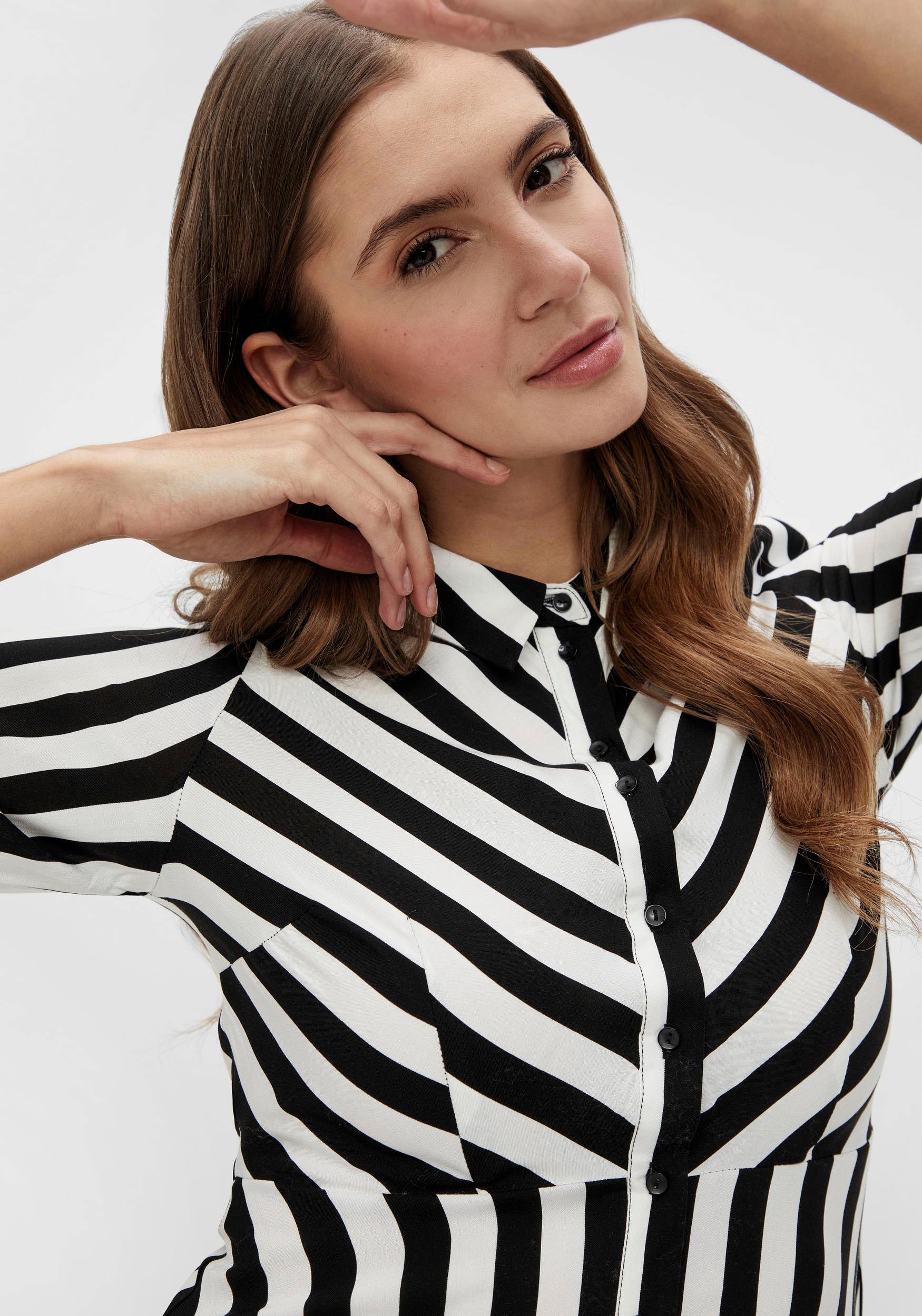 Y.A.S Hemdblusenkleid »YASSAVANNA LONG SHIRT DRESS«, Sommerkleid, mit 3/4 Ärmel