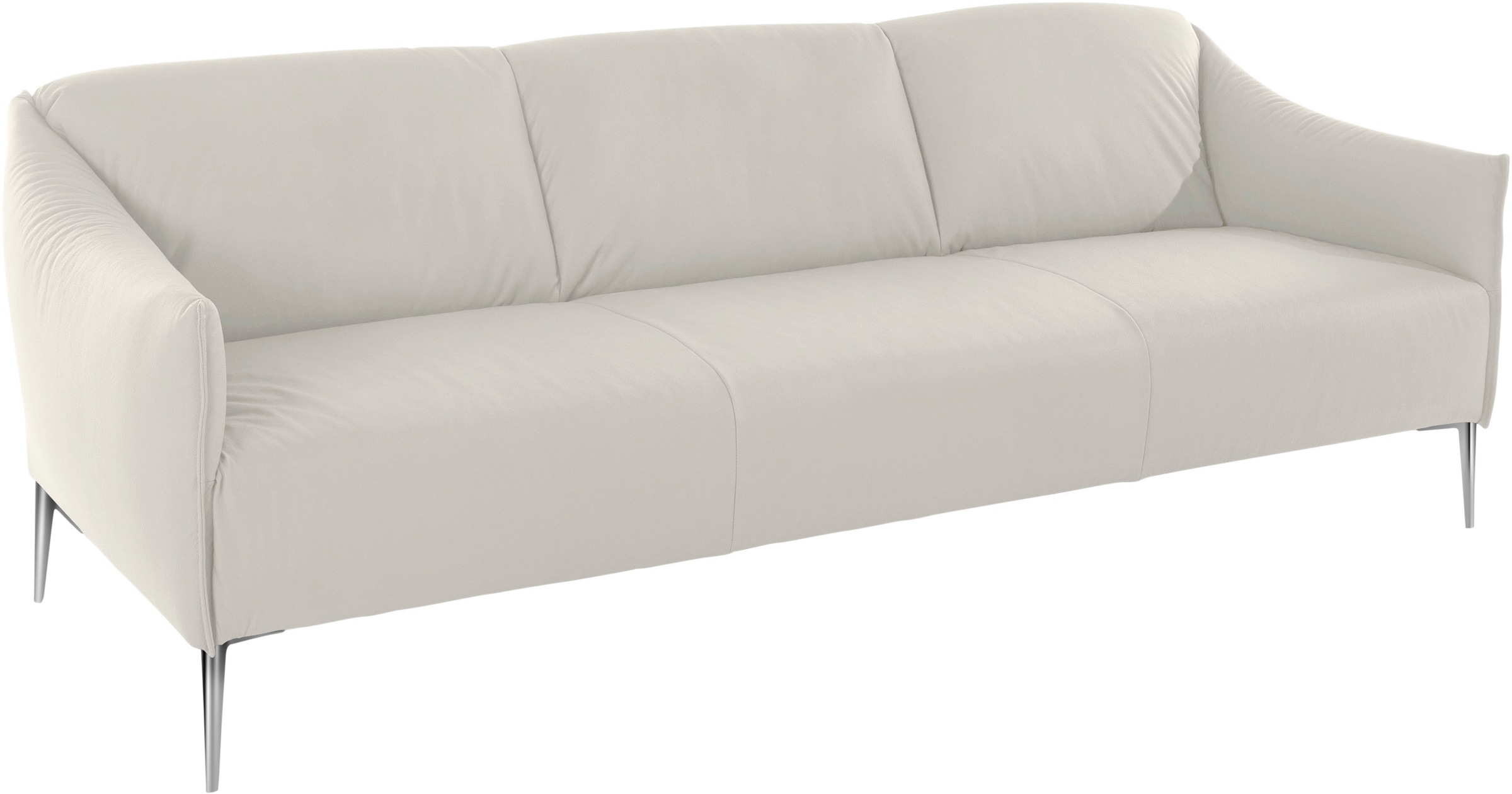 W.SCHILLIG 3-Sitzer »sally«, mit Metallfüßen in Chrom glänzend, Breite 224 cm