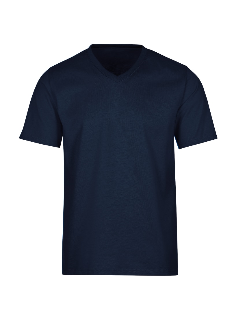 Trigema T-Shirt »TRIGEMA V-Shirt DELUXE Baumwolle«, (1 tlg.)