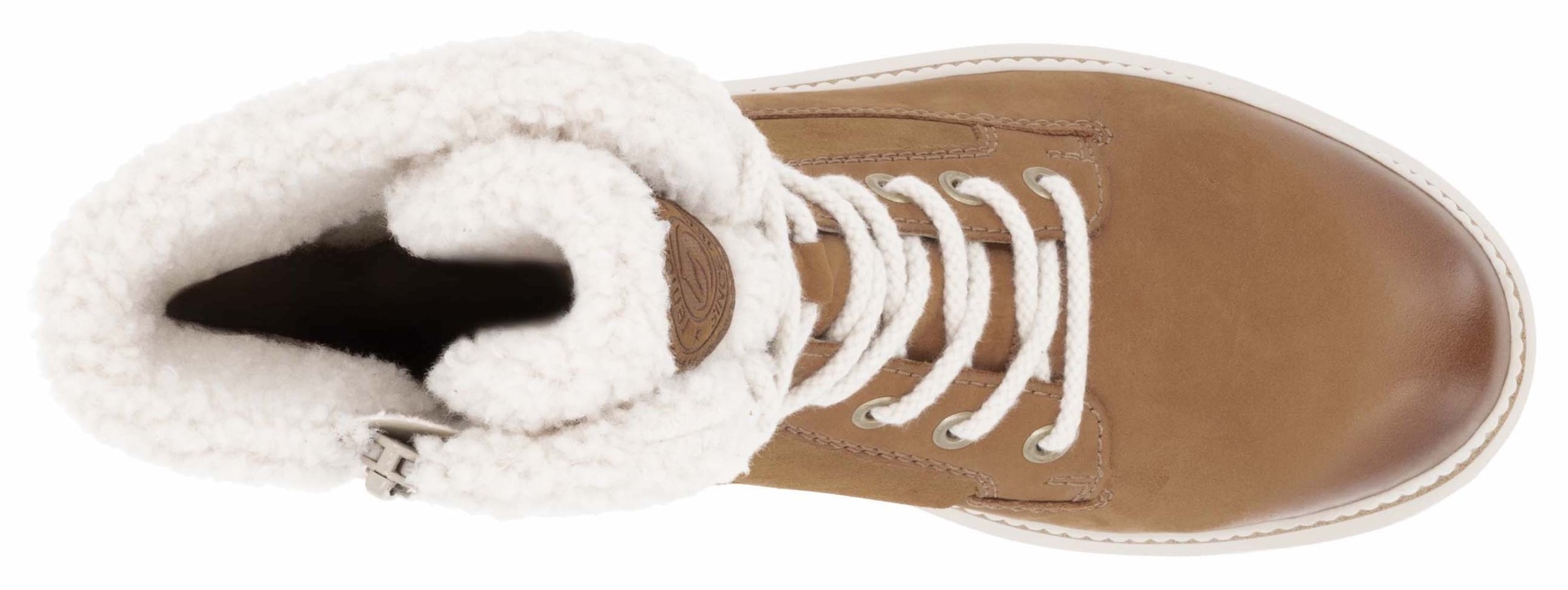 Remonte Winterboots, Blockabsatz, Schnürstiefelette, Outdoorschuh mit Teddyfutter-Besatz