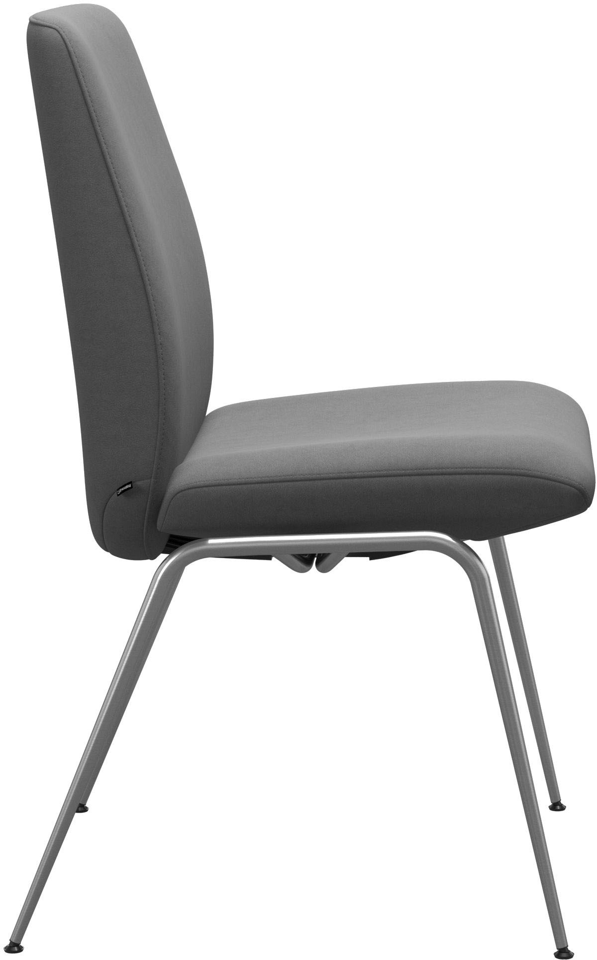 Stressless® Polsterstuhl »Laurel«, Microfaser DINAMICA, Low Back, Größe L, mit Beinen aus Stahl in Chrom glänzend