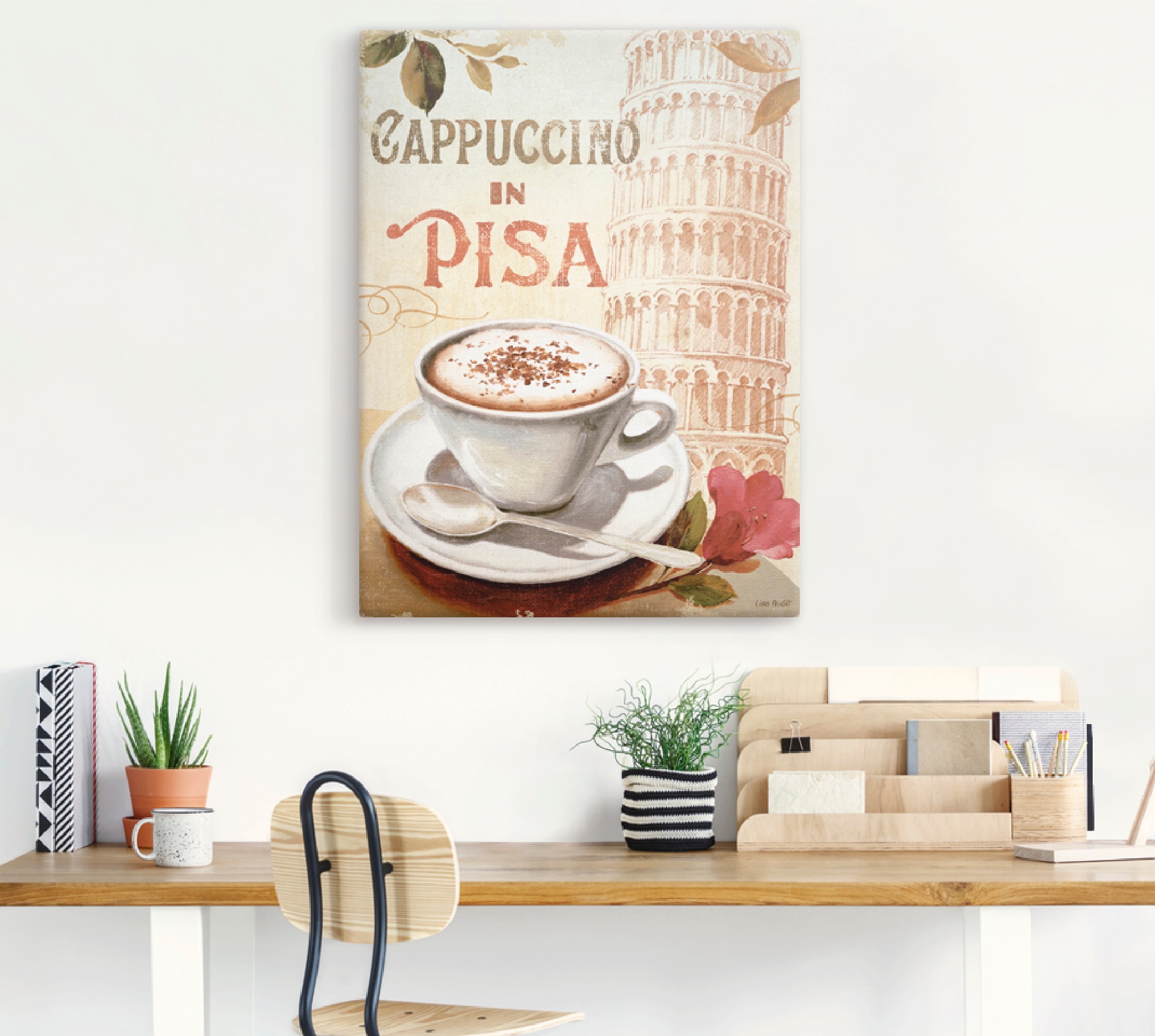 Artland Wandbild »Kaffee in versch. Getränke, Wandaufkleber Größen Europa Leinwandbild, bestellen St.), bequem Poster in (1 oder IV«, als