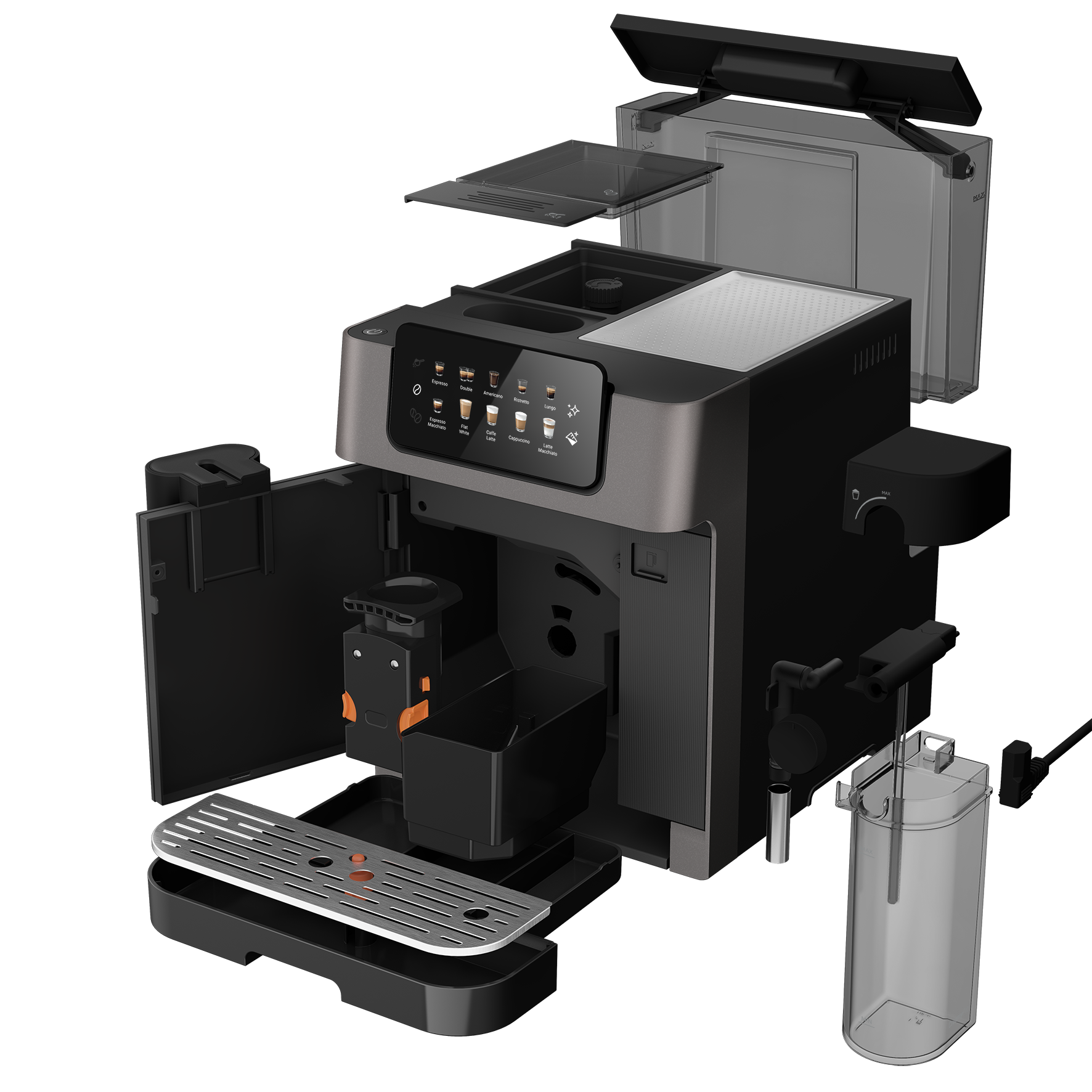 Grundig Kaffeevollautomat »KVA 7230« Kaffeevollautomat mit 19 Bar, GrindPro™ & CreamyPro™ System