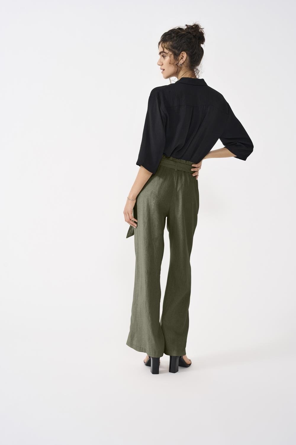 JDY Culotte »JDYSAY MW LINEN BELT PANT WVN NOOS«, Sommerhose