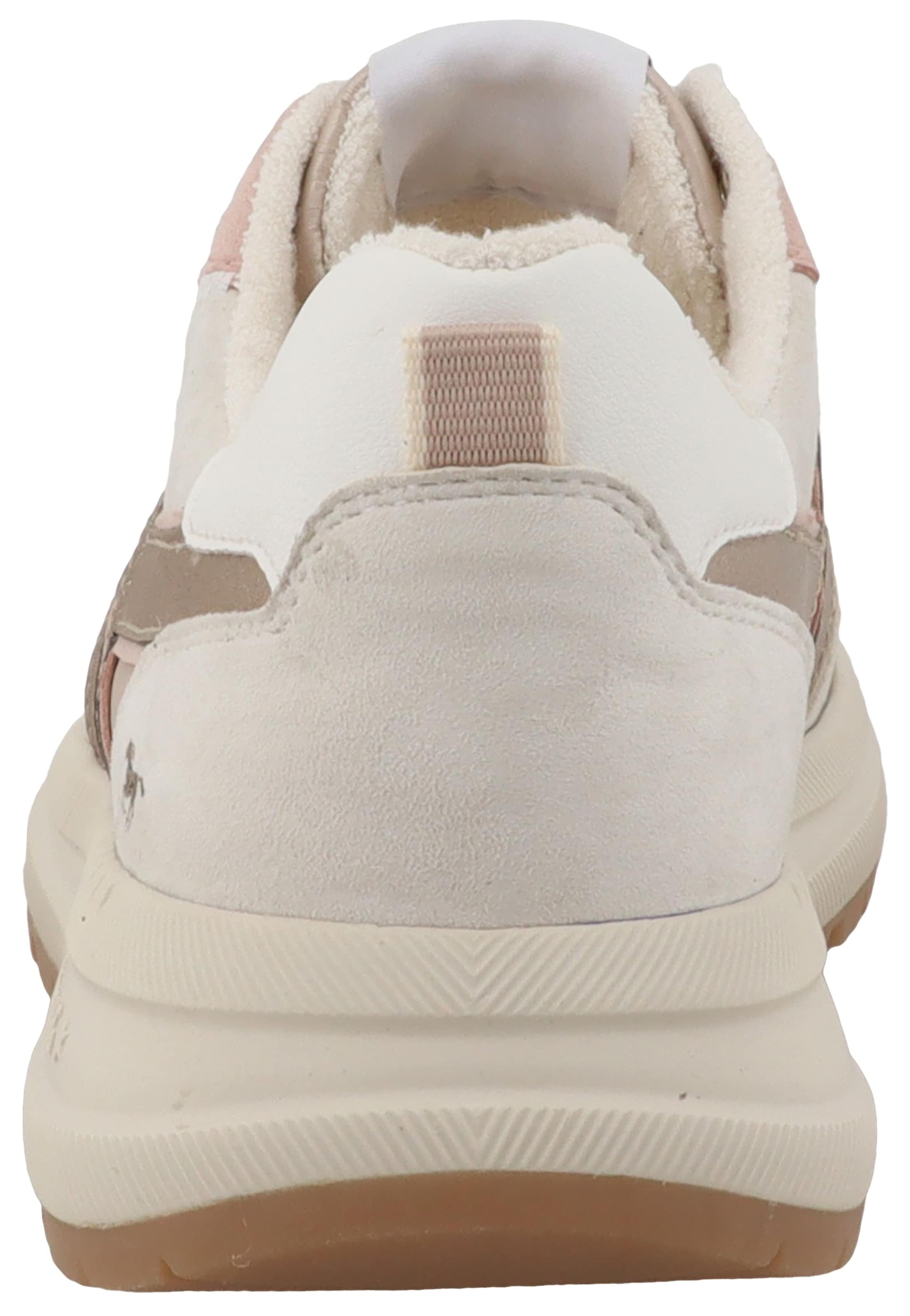 Mustang Shoes Keilsneaker »Nilda«  Schnürschuh, Halbschuh mit pastellfarbenen Kontrastbesätzen