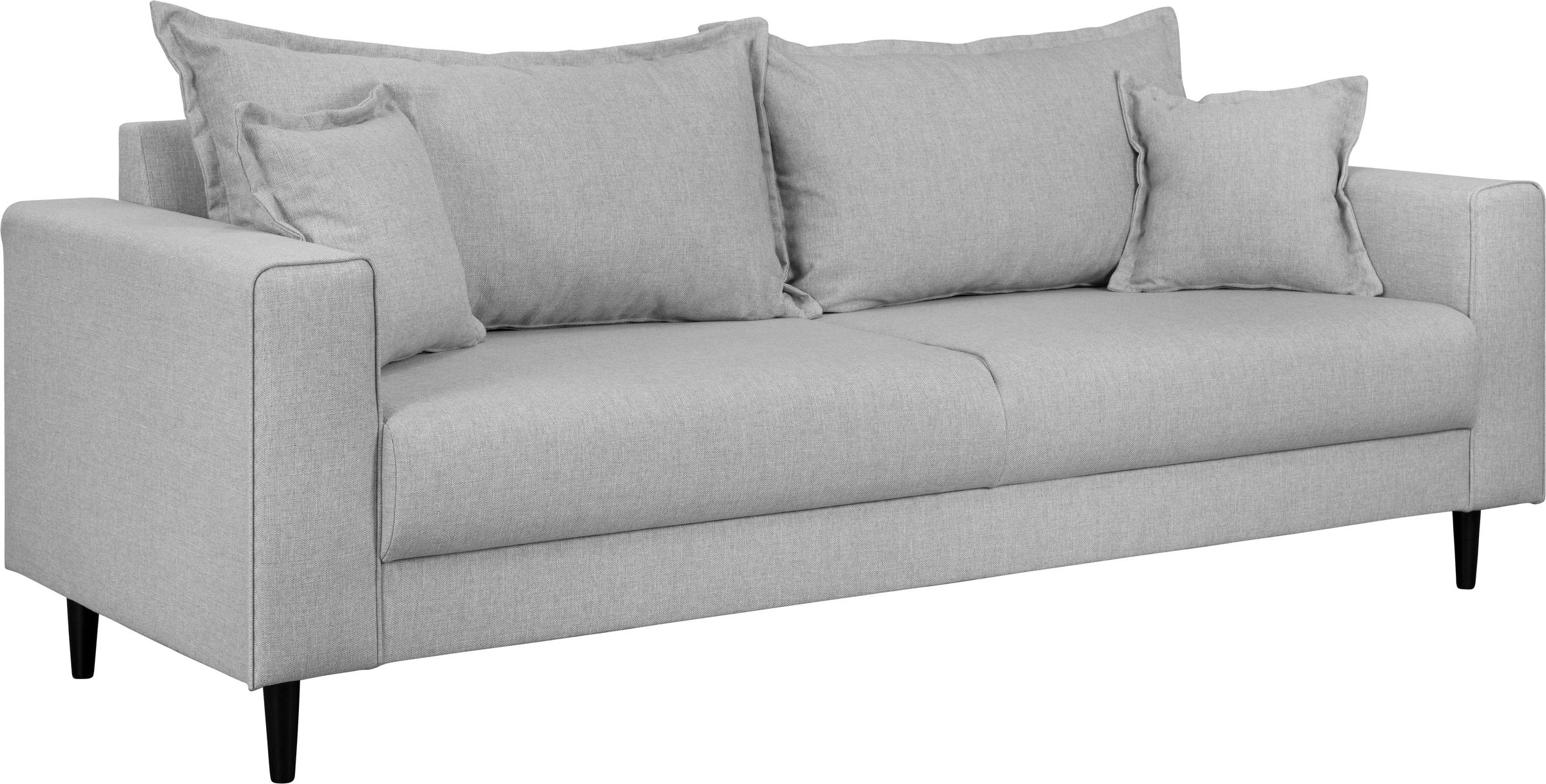 Home affaire 3-Sitzer »VEYRAS, hoher Sitzkomfort, Maße B/T/H: 212/84/76 cm«, mit Wellenunterfederung, incl. Rückenkissen und Zierkissen
