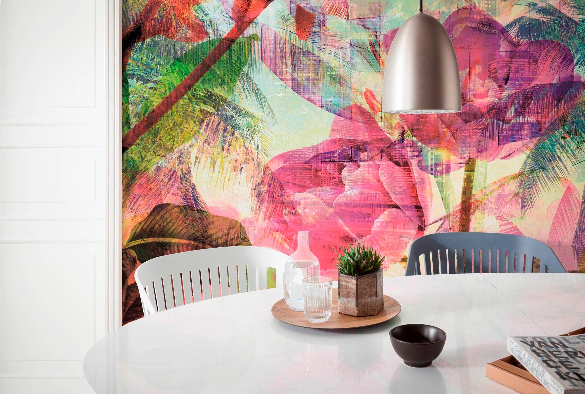 Komar Vliestapete »Digitaldruck Vlies -  Metropical - Größe 200 x 250 cm« bedruckt glatt Wohnzimmer, Schlafzimmer