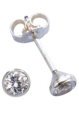 Paar Ohrstecker »Schmuck Geschenk Silber 925 Ohrschmuck Solitär«, Made in Germany -...