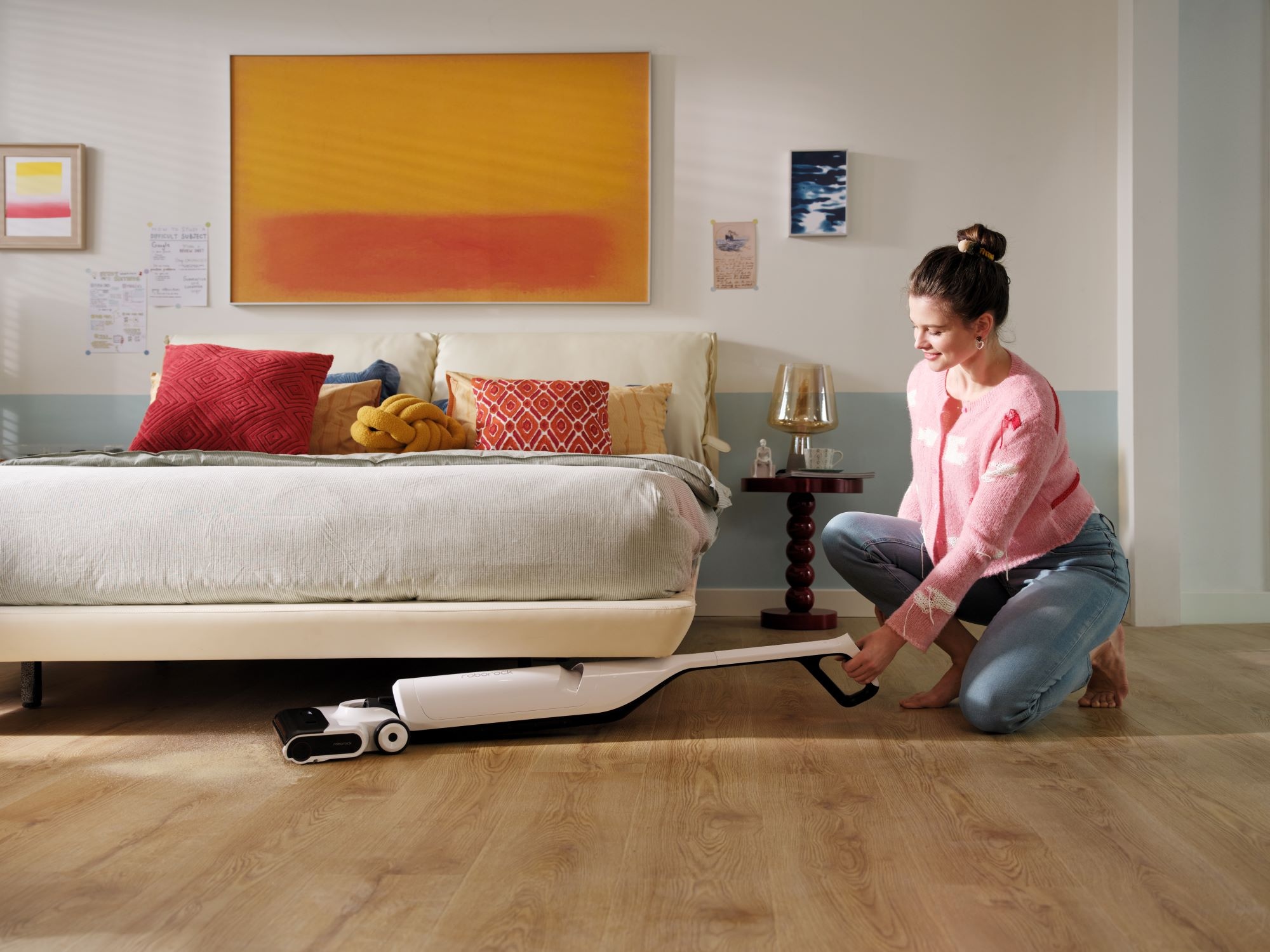Roborock Nass-Trocken-Akkusauger »Flexi Lite, Selbstreinigende und trocknende Rolle in der Station«, DirTect™-Technologie zur intelligenten Schmutzerkennung