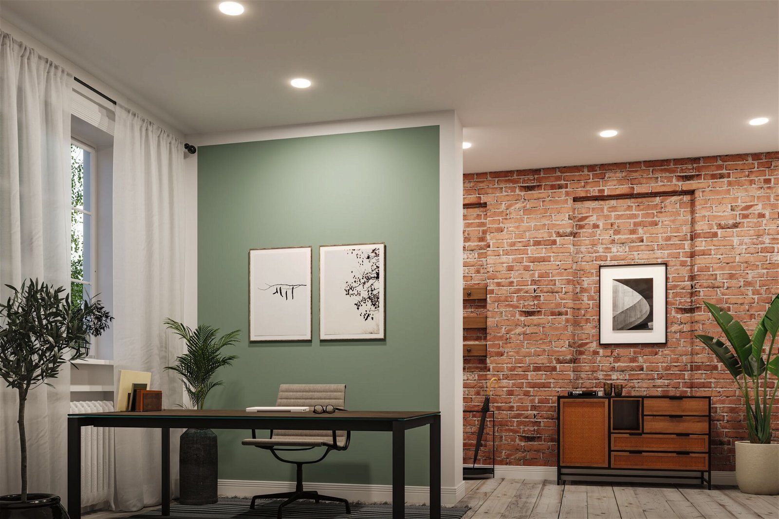 Paulmann LED Einbauleuchte »VariFit Veluna IP44 rund 215mm 21W 1650lm 3000K Satin 3-Step-Dim«, 1 flammig, Einbaupanel, dimmbar