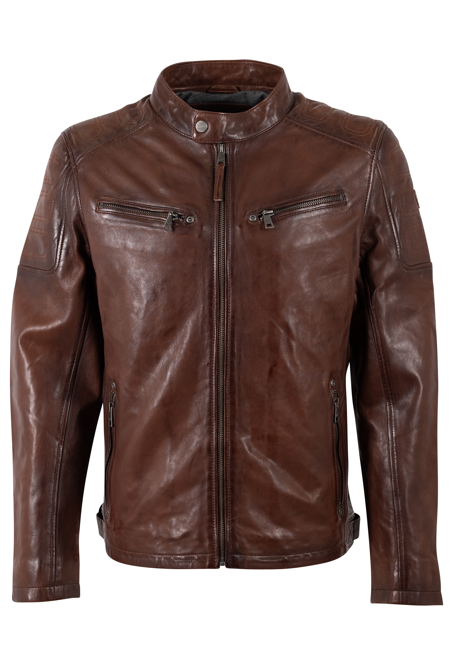 Mauritius Lederjacke »MMDreeser« mit betonter Schulterpartie, Regular Fit