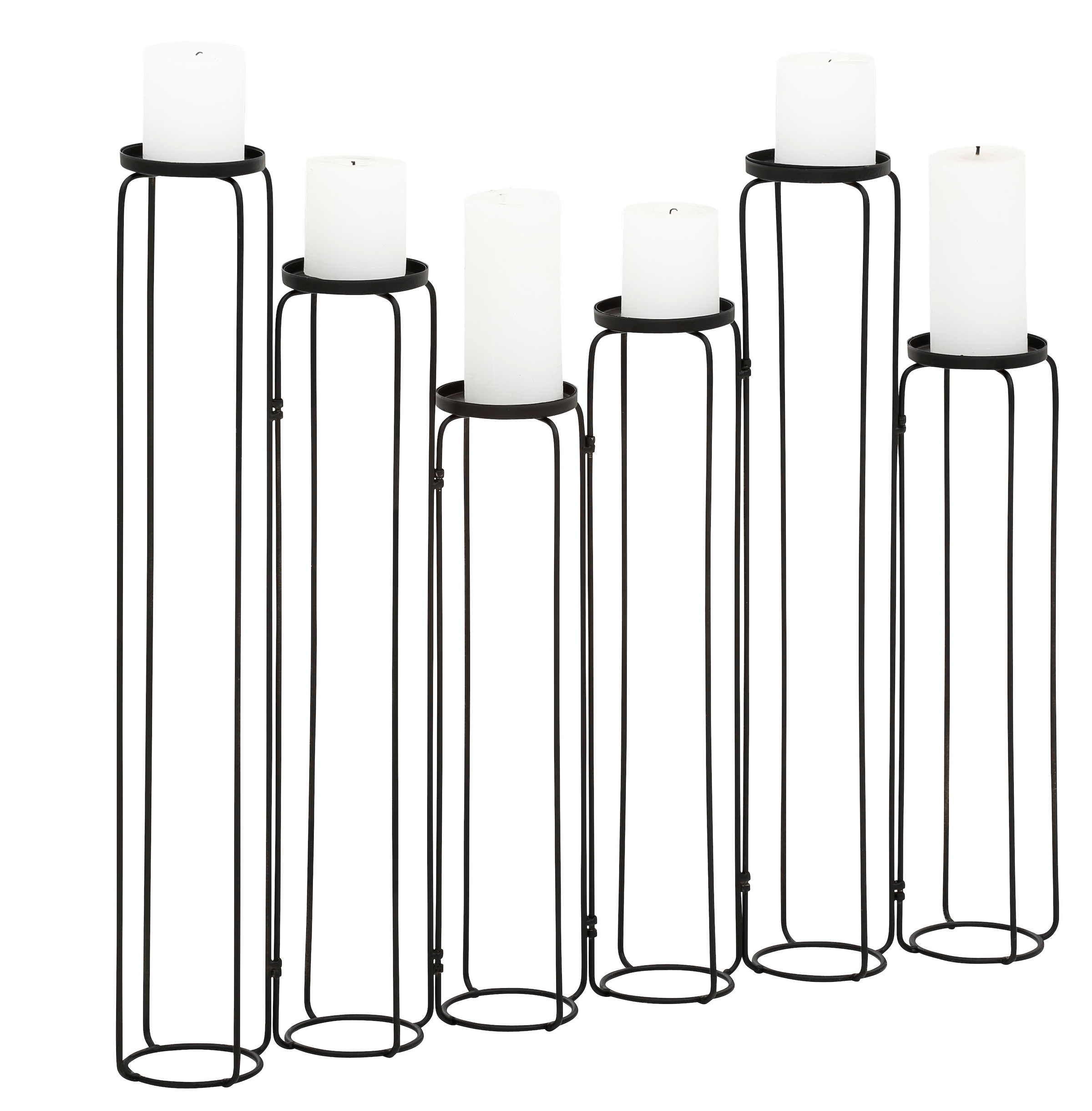 Leonique Kerzenständer »Mareesa«, (1 stellbar Höhe auf Metall, für variabel 65 St.), ca. Stumpenkerzen, aus Rechnung kaufen cm