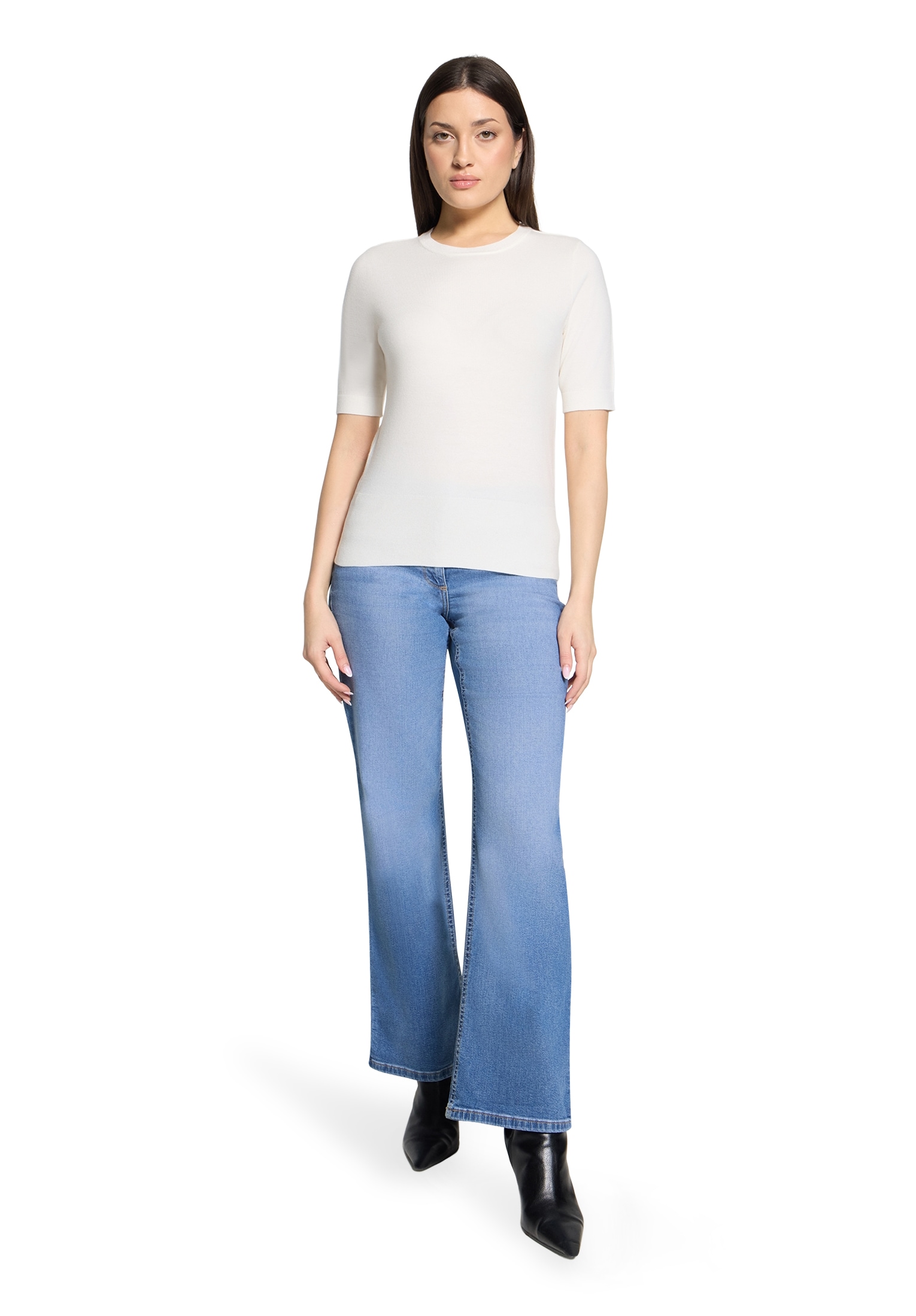 Betty Barclay Rundhalspullover »Basic-Pullover kurzarm«