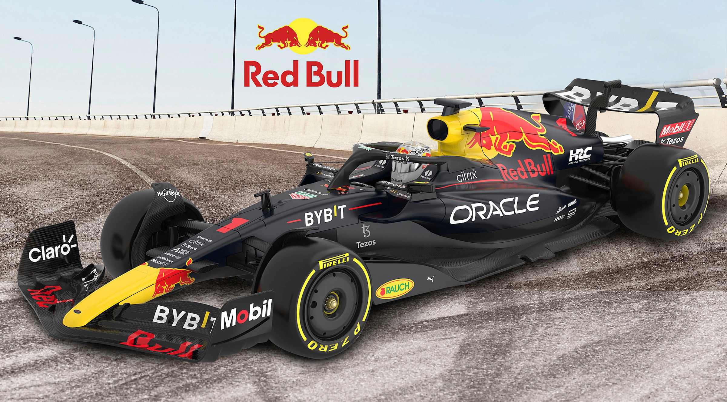 Jamara RC-Auto »Deluxe Cars, Oracle Red Bull Racing RB18 1:12, dunkelblau - 2,4 GHz«