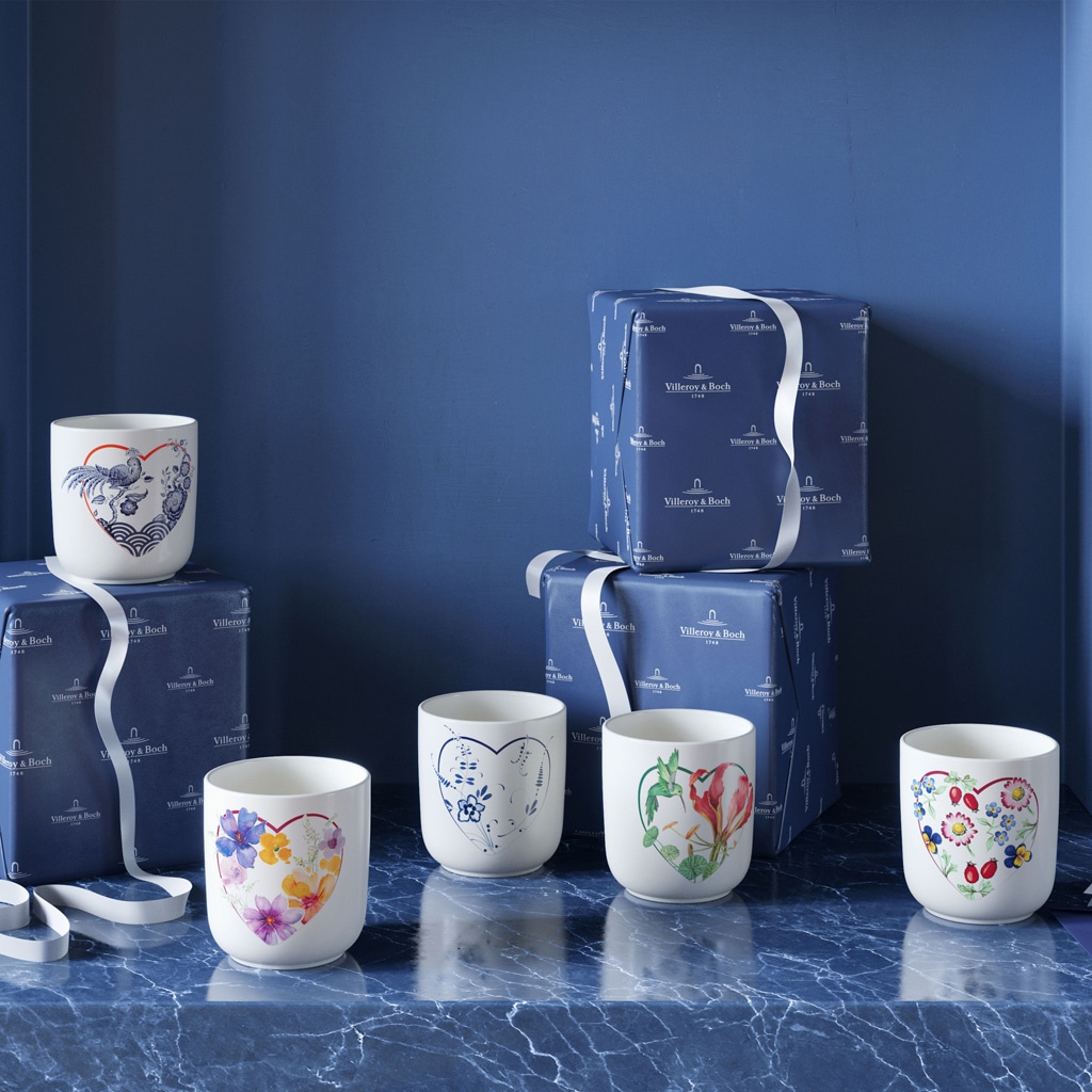 Villeroy & Boch Becher »Becher 275 Jahre 290 ml weiß-blau«