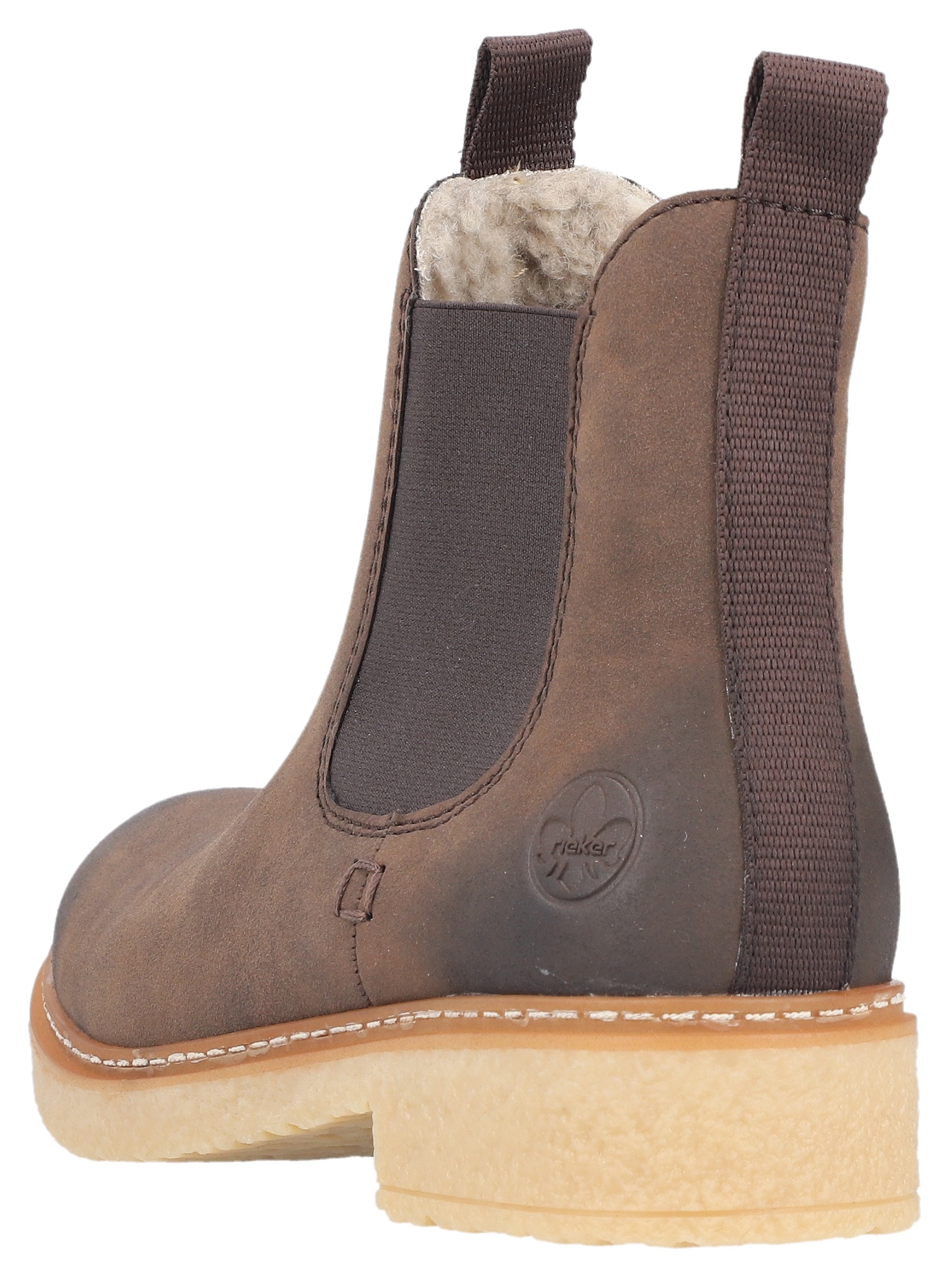 Rieker Winterstiefelette, Chelseaboots, Used-Look, mit Innenreißverschluss und Stretcheinsatz
