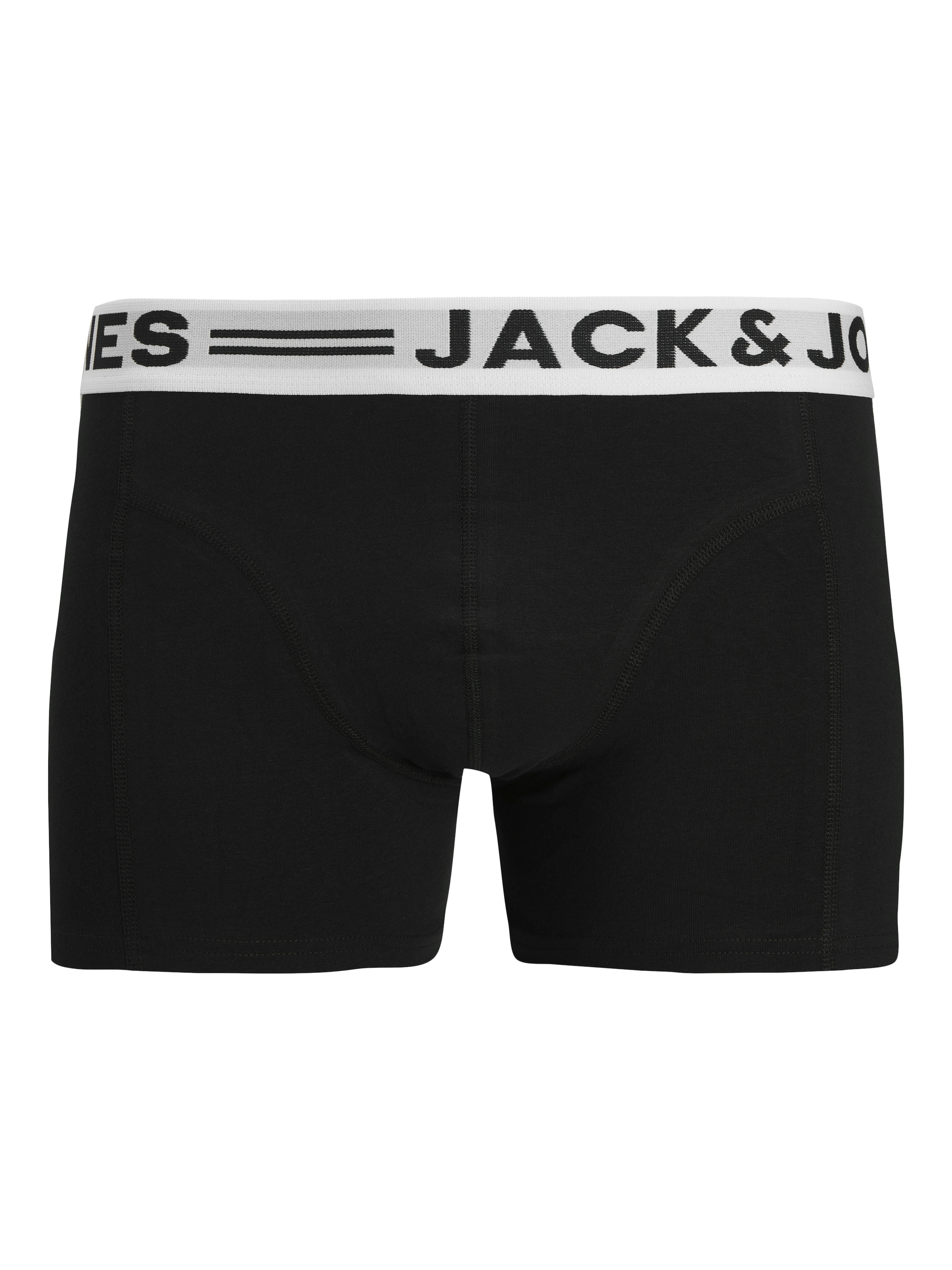 Jack & Jones Boxer »Sense Trunks« Packung, 3er-Pack, 3 Stk. Baumwollmischung, elastisches Bündchen
