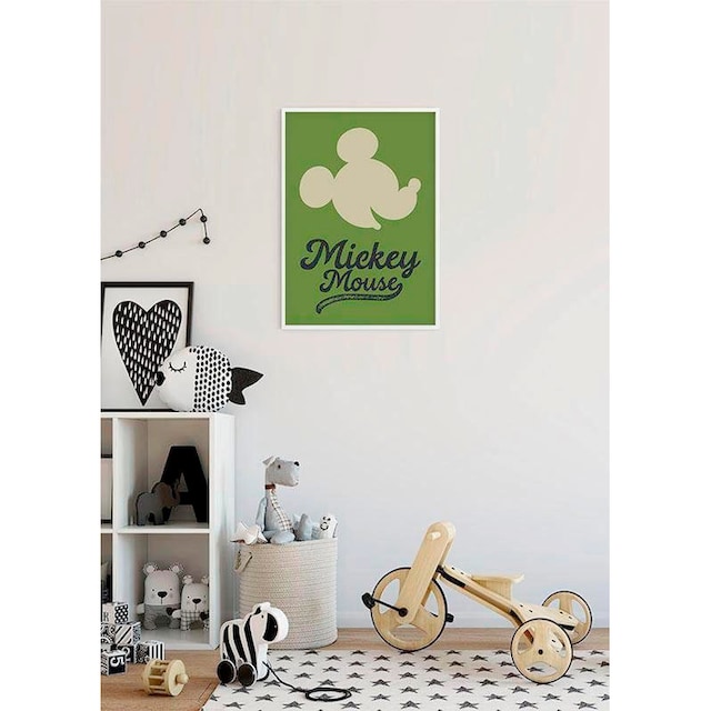 | mit online Kinderzimmer, Wohnzimmer Mouse kaufen Jahren Poster Komar Disney, Head«, »Mickey Garantie XXL 3 Schlafzimmer, Green