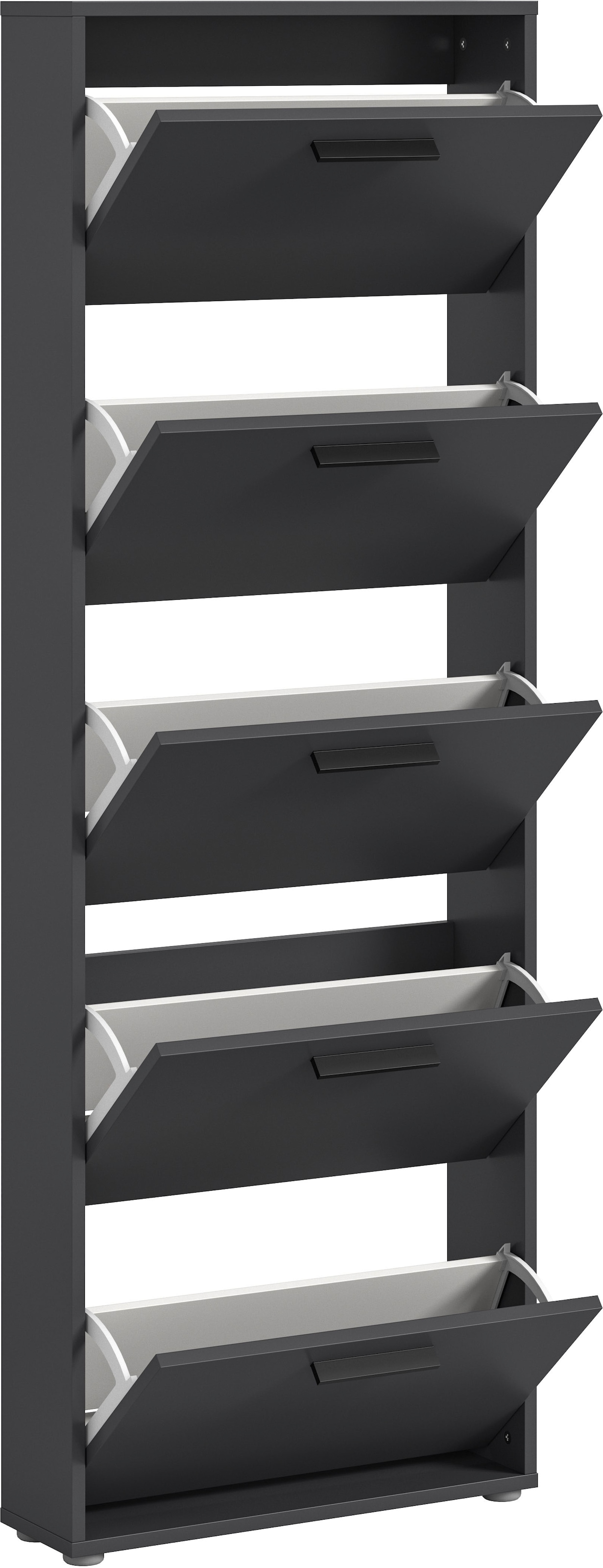 HBZ Schuhkommode »Sam Schuhkipper, Schuhschrank BxHxT 59x169x17 cm«, (1 St.), mit 5 Klappen