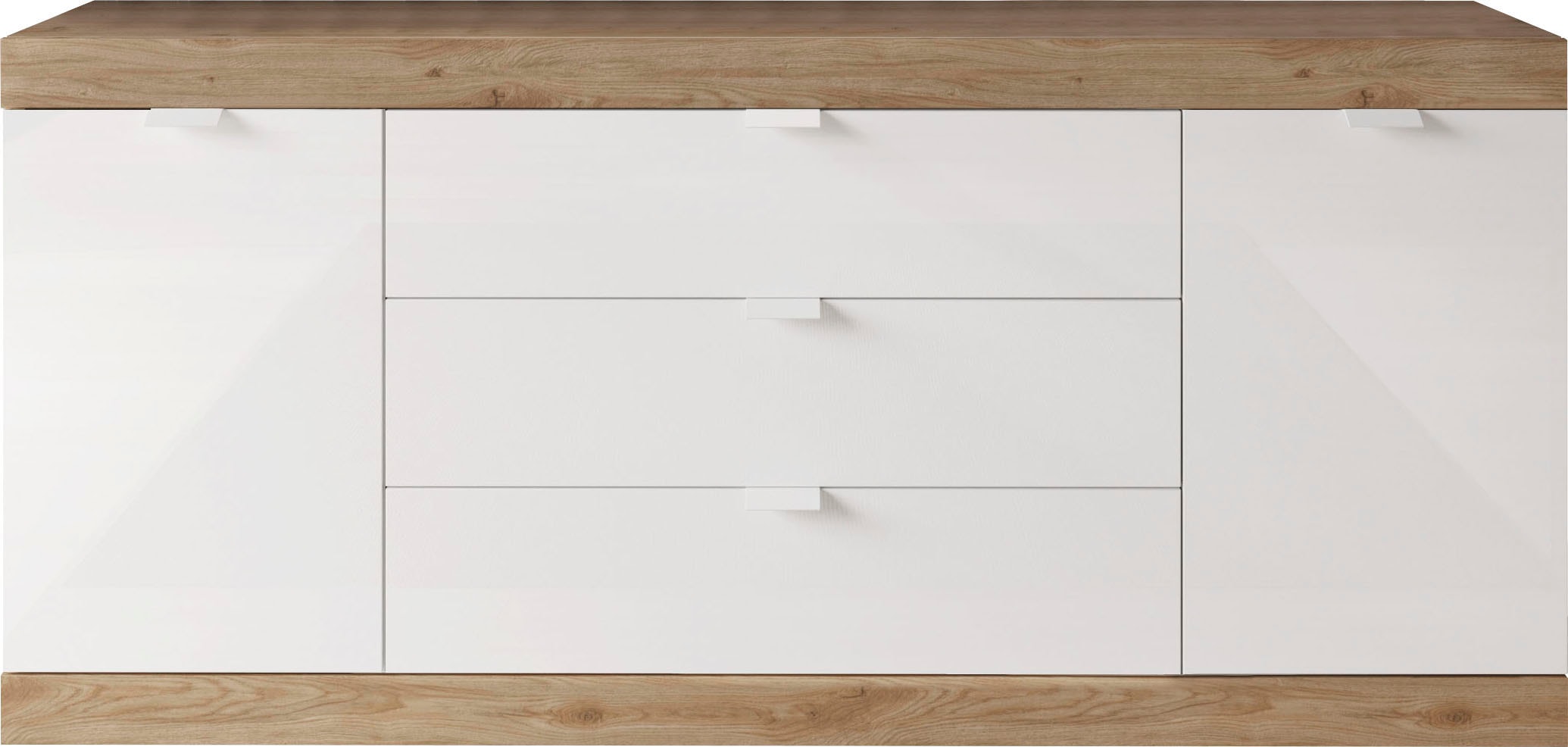LC Sideboard »Slim«, Breite 181 cm, weiß Hochglanz Lack