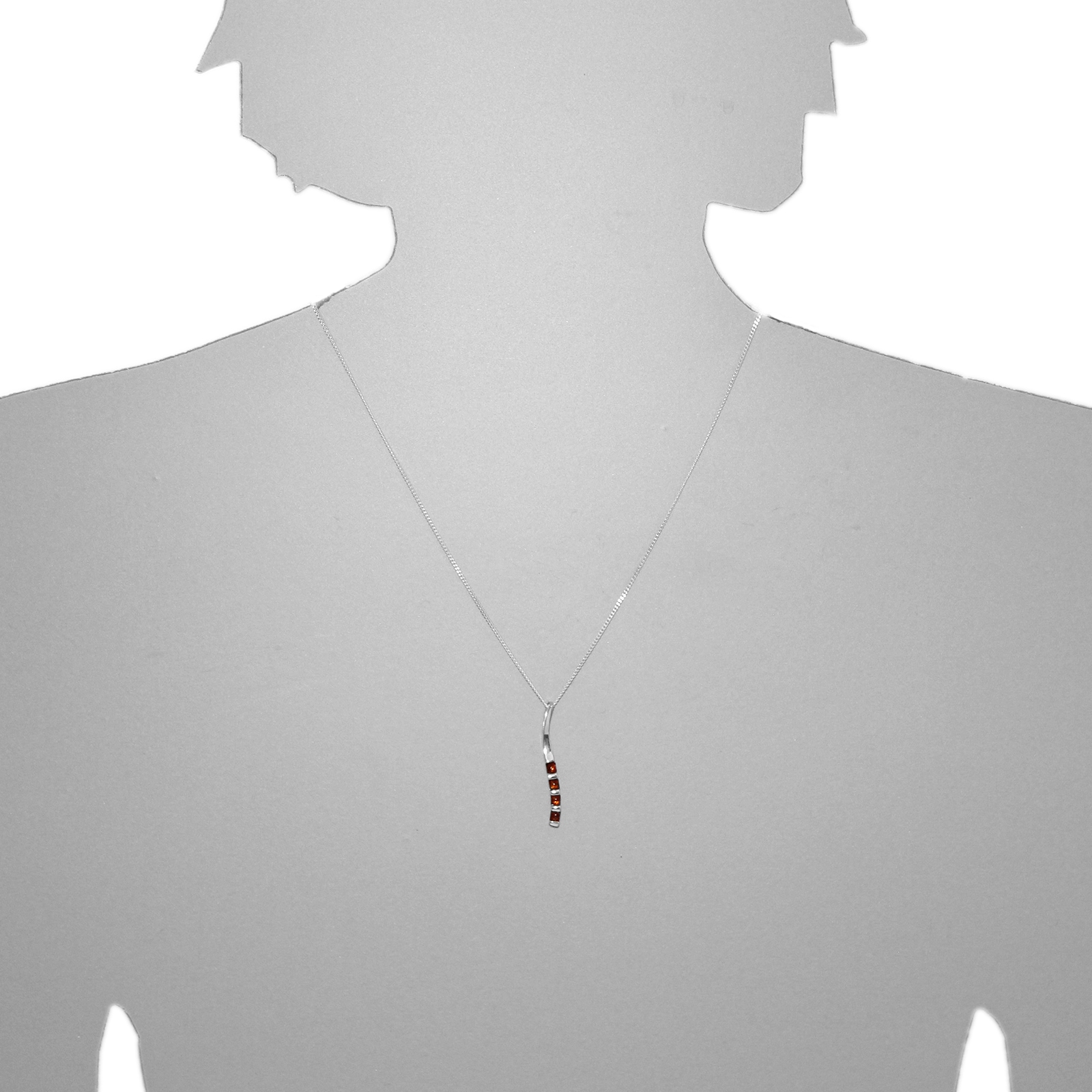 OSTSEE-SCHMUCK Kettenanhänger »- Suzette - Silber 925/000 - Bernstein«