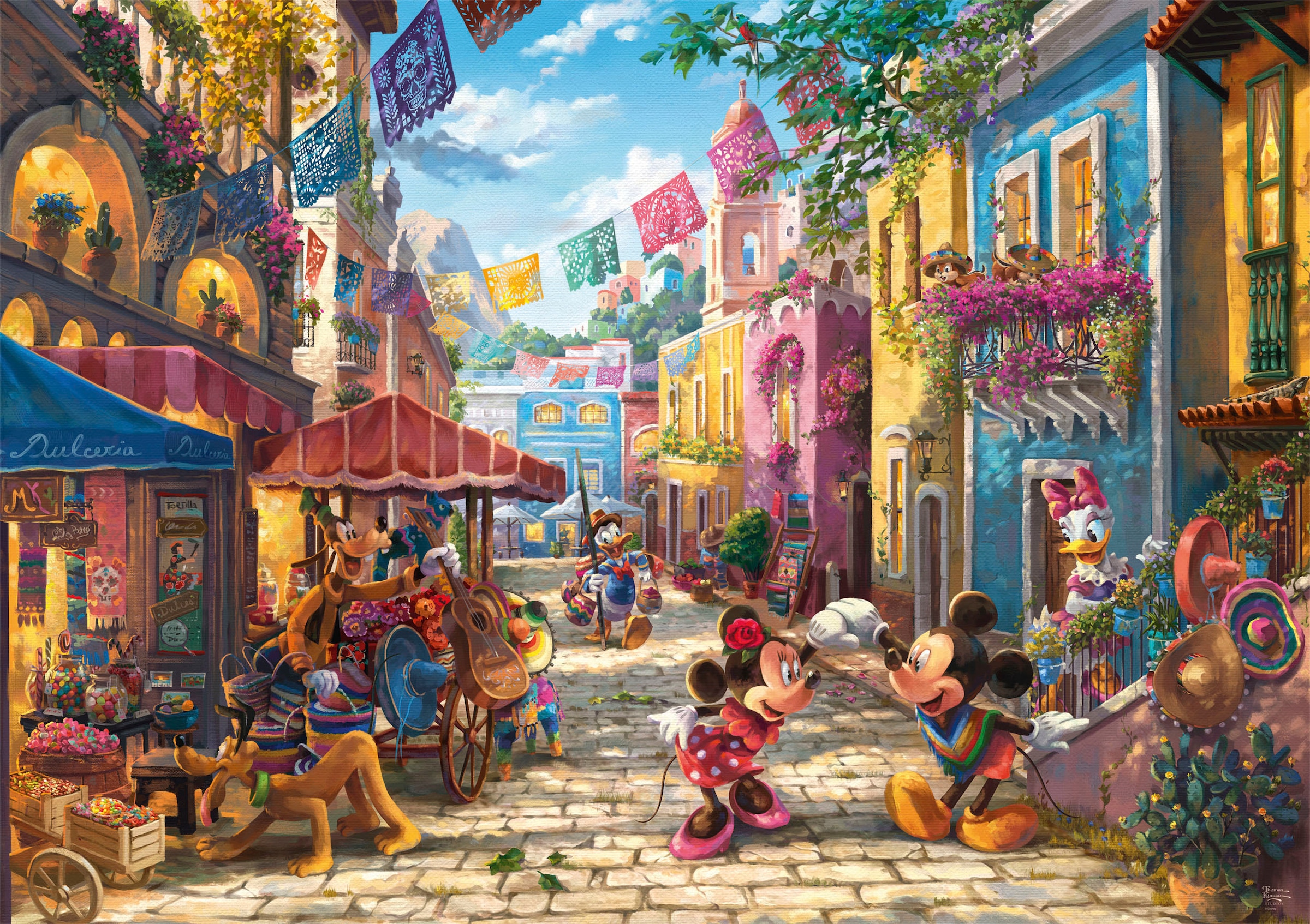 Schmidt Spiele Puzzle »Disney, Mickey and Minnie in Mexico von Thomas Kinkade«, (6000 tlg.)