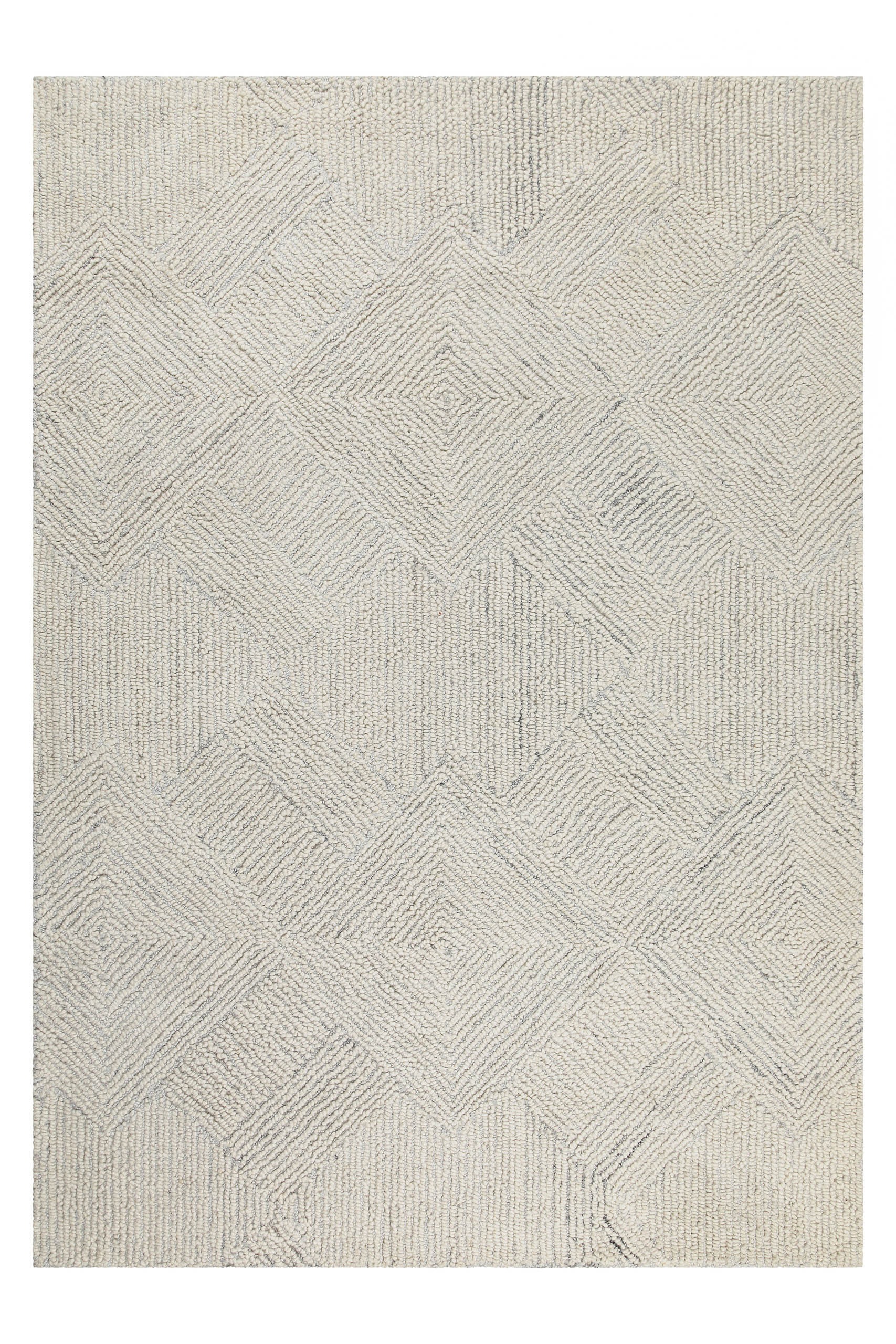 Wecon home Teppich »Hamptons THIRTYTHREE«, rechteckig, 15 mm Höhe, Läufer, Fasermix, Kurzflor, Wohnzimmer, elegant, robust, geometrisch