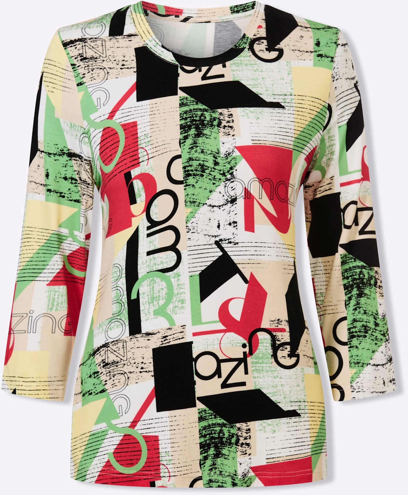 Inspirationen 3/4-Arm-Shirt »Print-Shirt« 1 tlg.