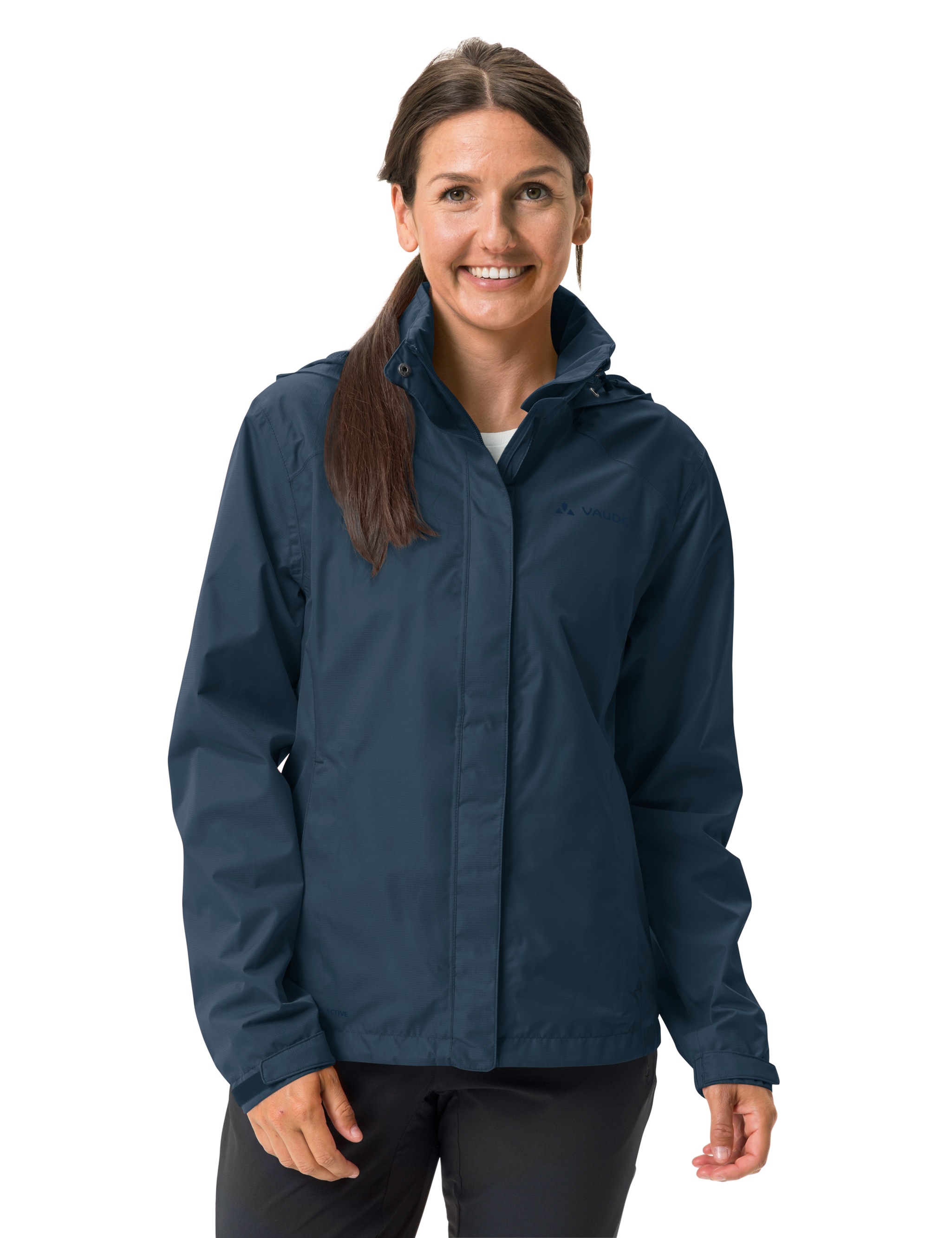 VAUDE, Damen, »WOMEN'S ESCAPE BIKE LIGHT JACKET« sportlicher Stil, atmungsaktiv, mit leichtem Netzfutter, winddicht, dark sea, dark sea, Fahrradjacke 
