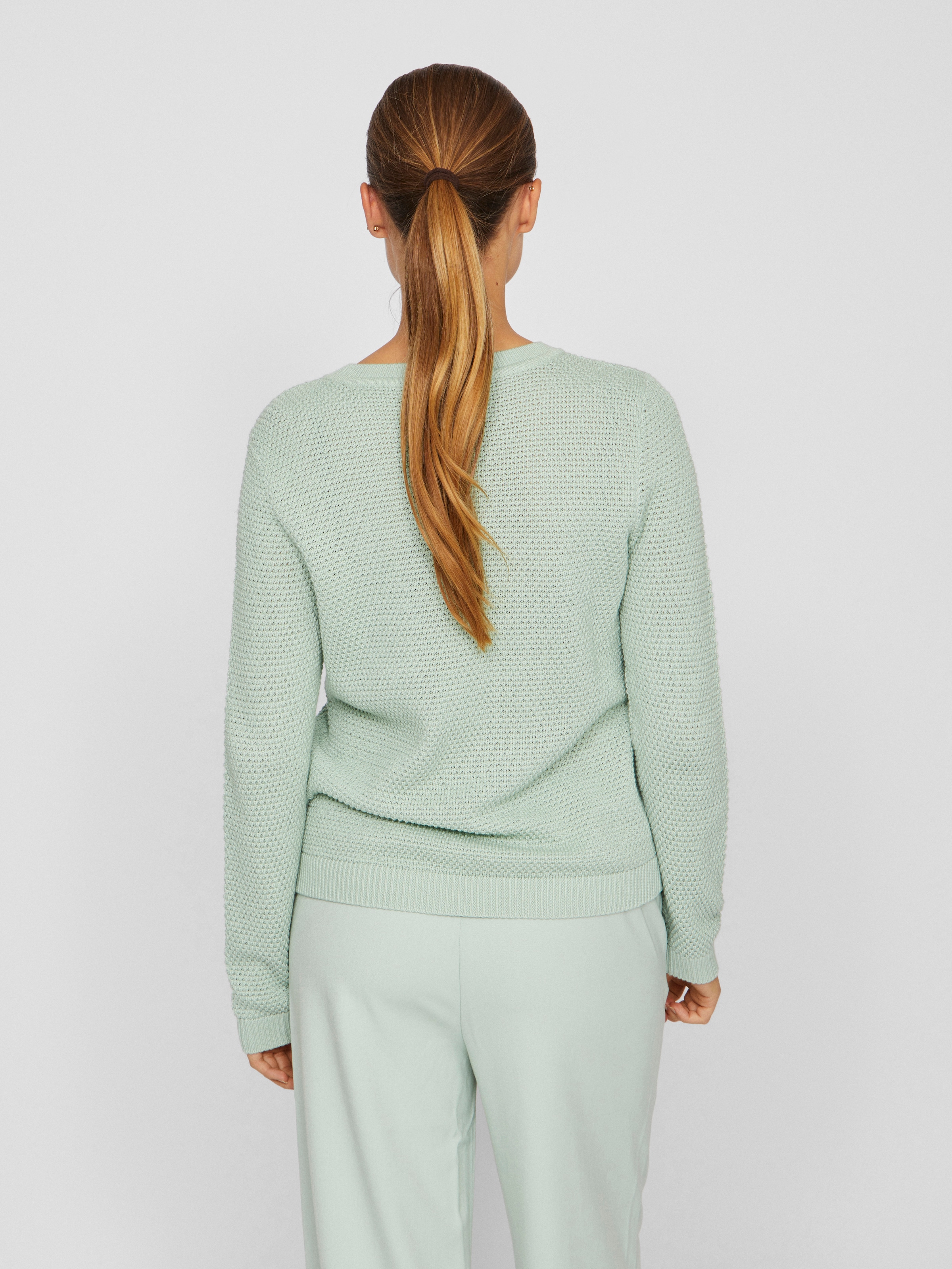Vila Rundhalspullover »VIDALO O-NECK L/S KNIT TOP- NOOS«