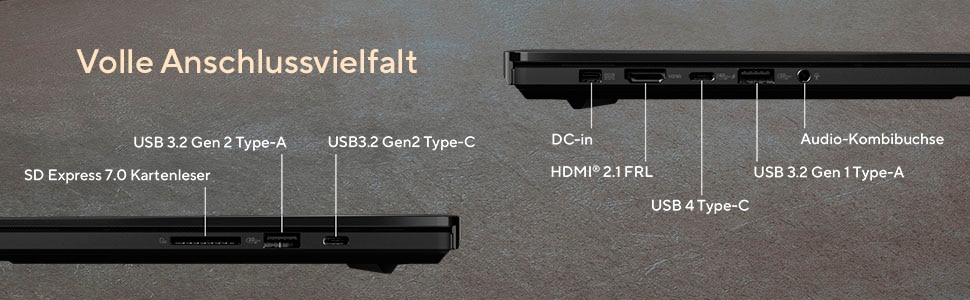 Asus Gaming-Notebook »ProArt P16 H7606WP-RJ084X« 40,6 cm / 16 ″ AMD Ryzen™ AI 9 GeForceRTX5070 2.000 GB SSD